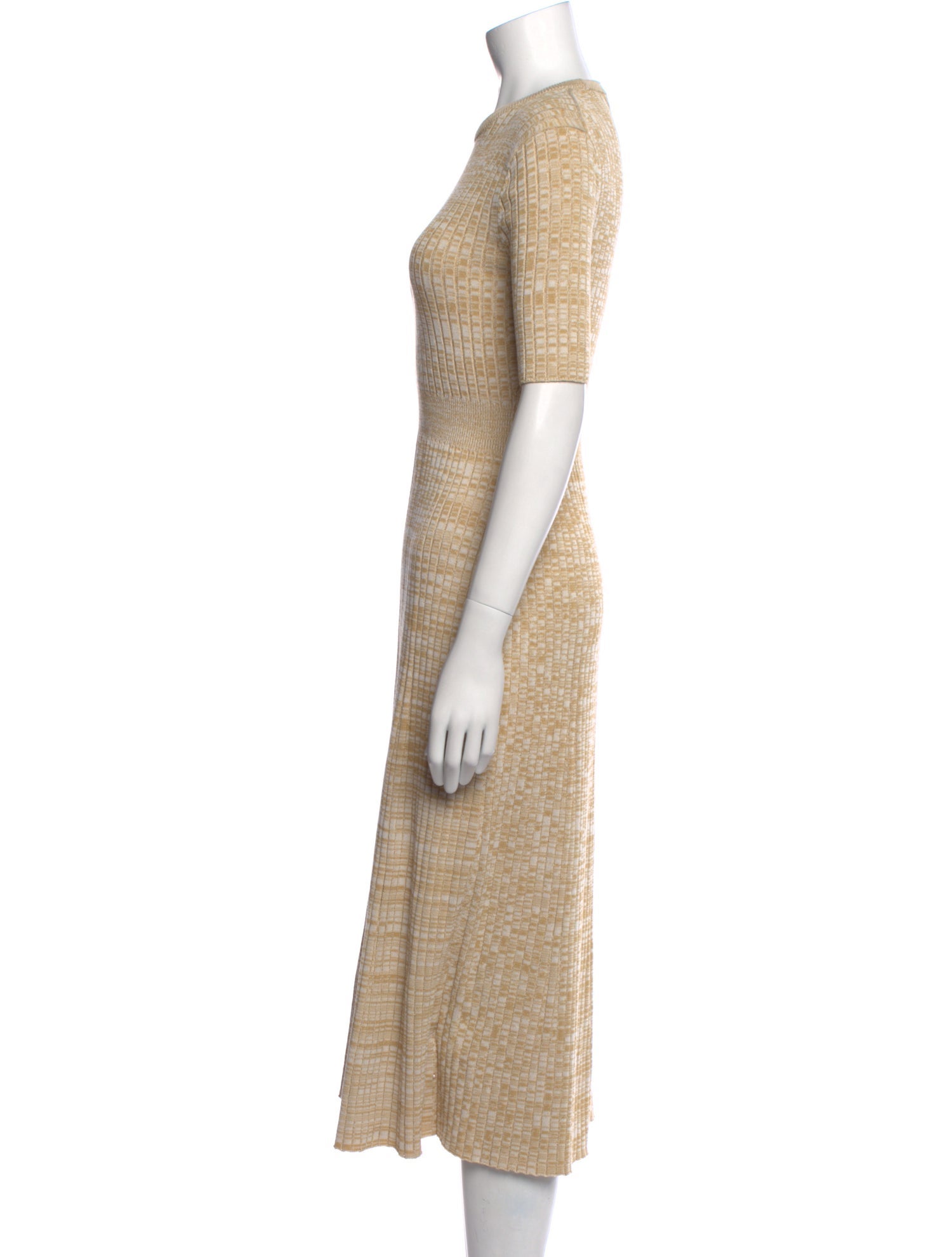 Pearl by Lela Rose Crew Neck Midi Length Dress