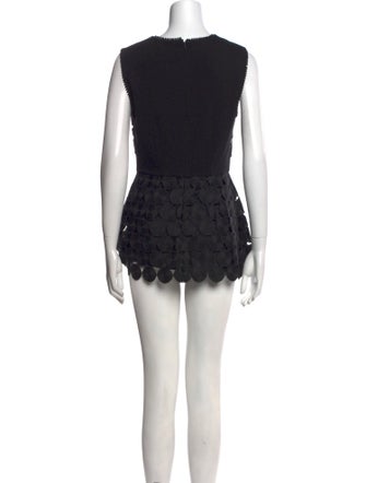 Pearl by Lela Rose Crew Neck Mini Dress