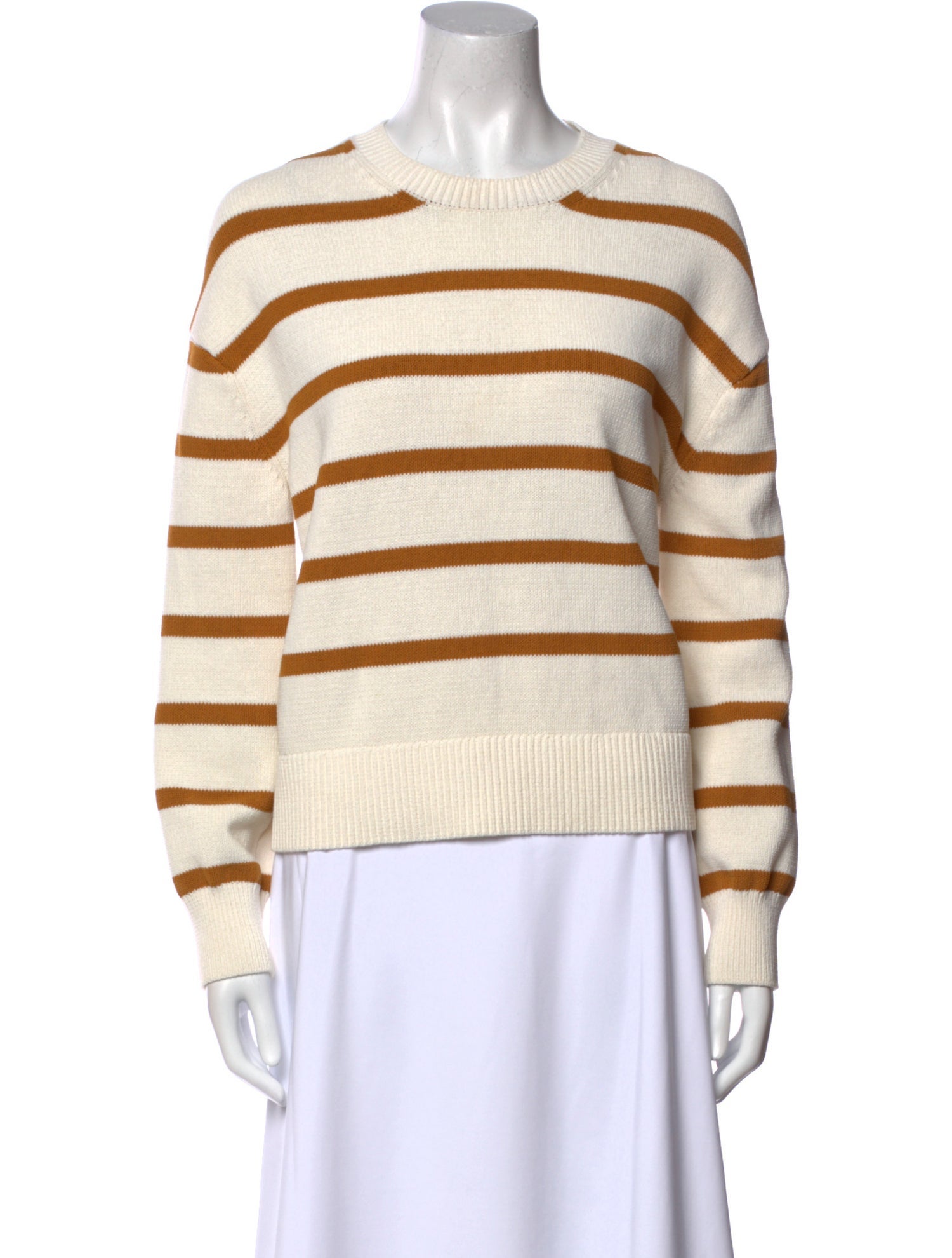 Pearl by Lela Rose Striped Crew Neck Sweater