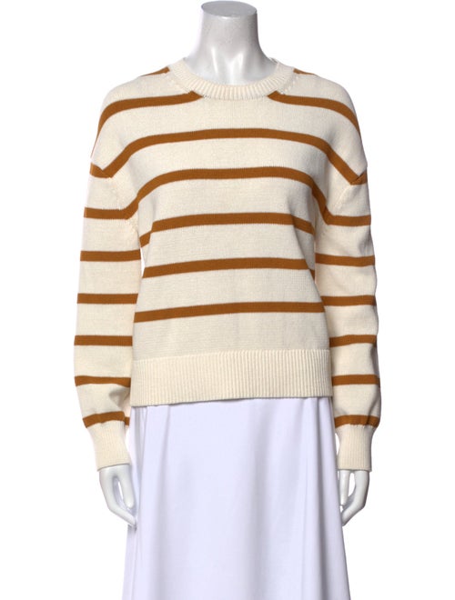 Pearl by Lela Rose Striped Crew Neck Sweater