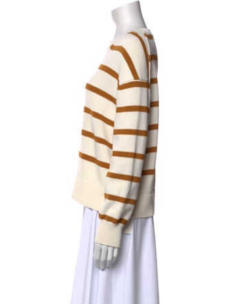 Pearl by Lela Rose Striped Crew Neck Sweater