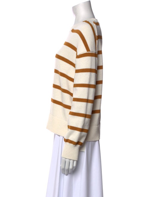 Pearl by Lela Rose Striped Crew Neck Sweater