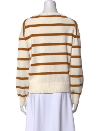 Pearl by Lela Rose Striped Crew Neck Sweater