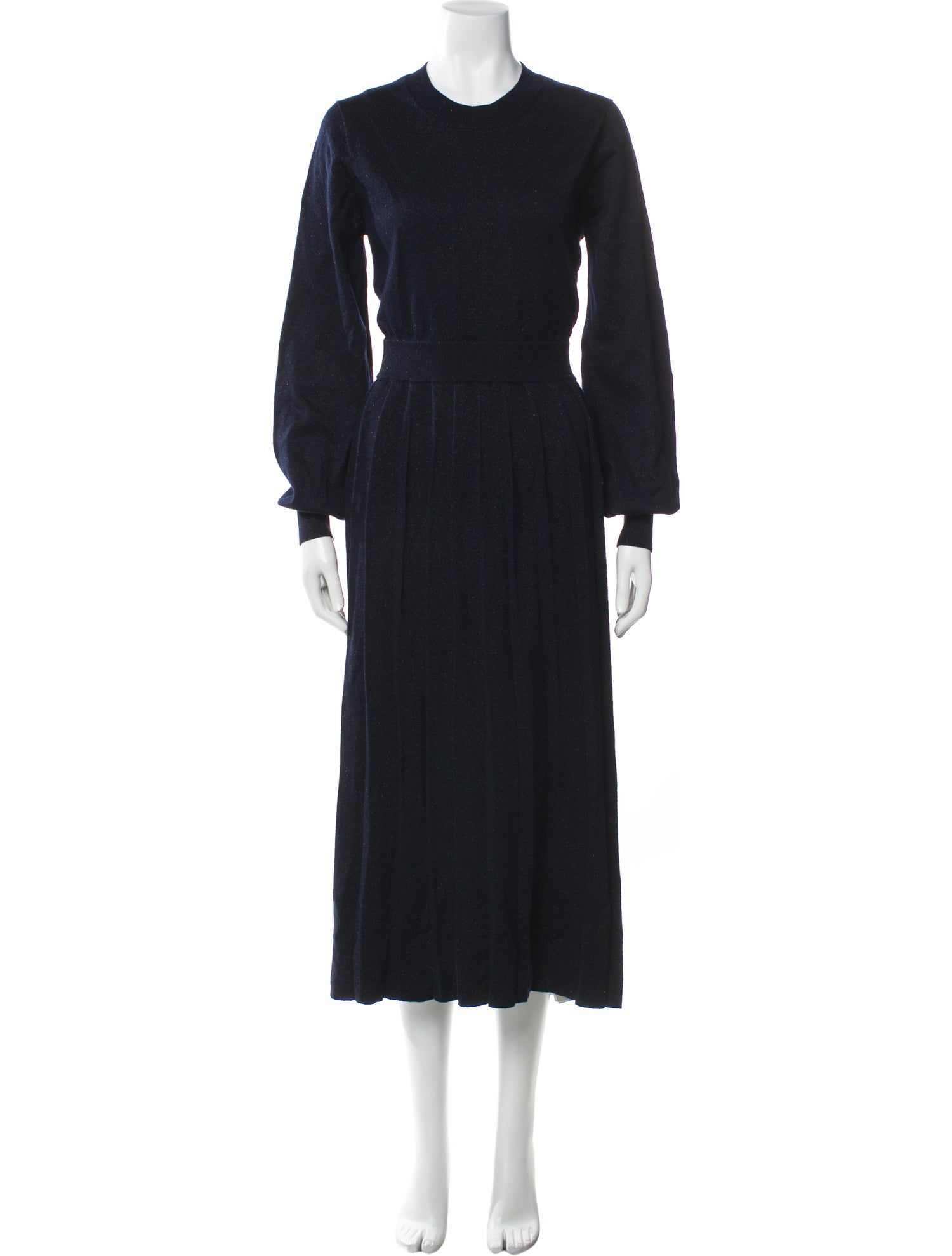 Pearl by Lela Rose Crew Neck Midi Length Dress