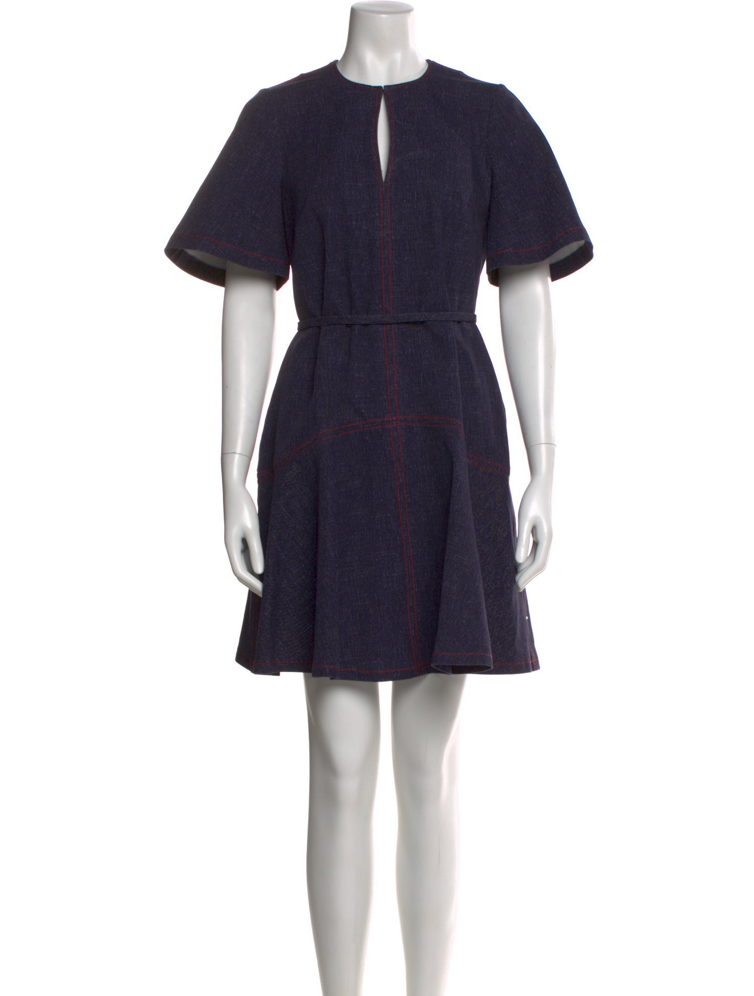 Pearl by Lela Rose Navy Leather Bow Belt East Coast Anchor Ribbon Belt – Kiel James Patrick main image 3