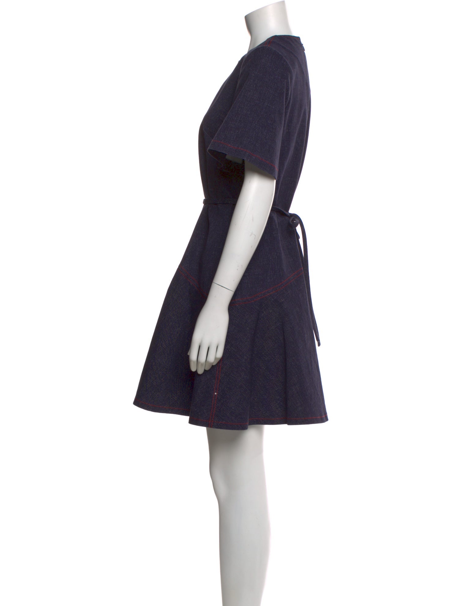 Pearl by Lela Rose Navy Leather Bow Belt East Coast Anchor Ribbon Belt – Kiel James Patrick main image 4