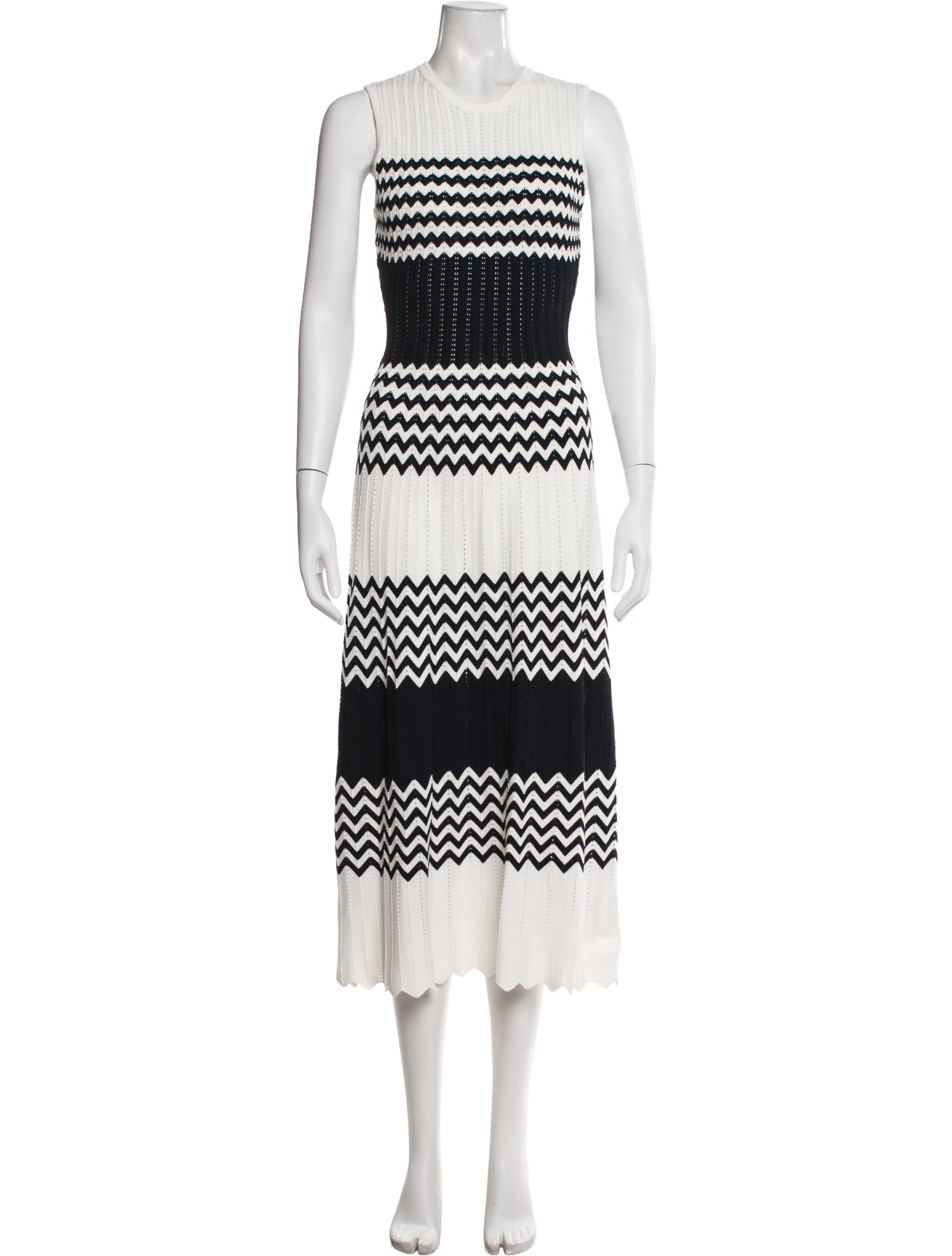 Pearl by Lela Rose Striped Long Dress