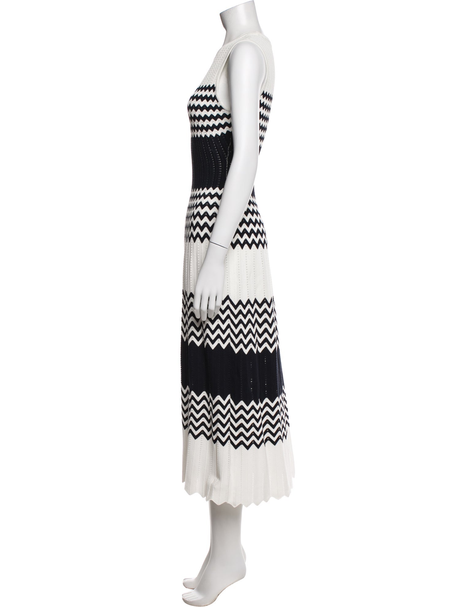 Pearl by Lela Rose Striped Long Dress