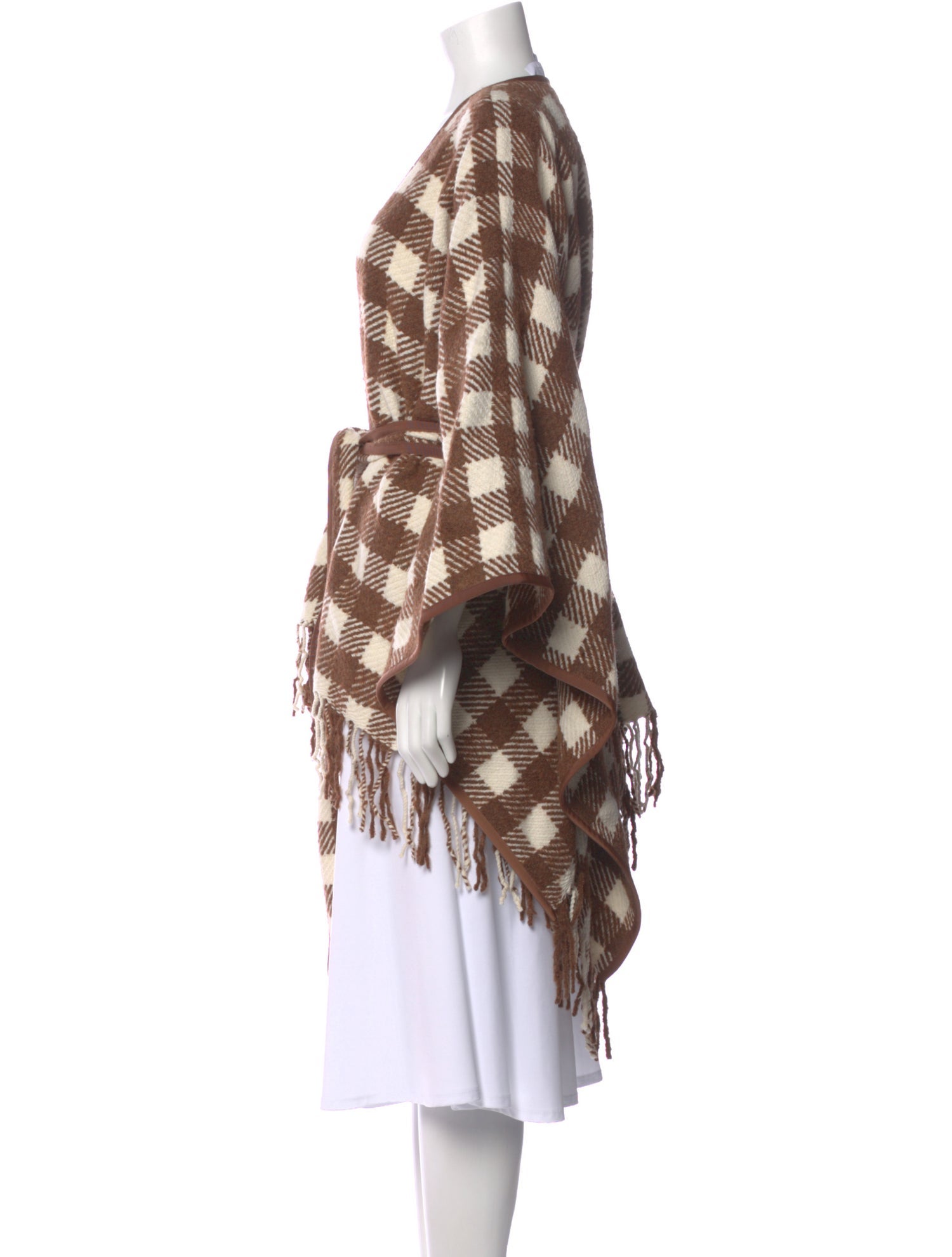 Pearl by Lela Rose Plaid Print V-Neck Sweater