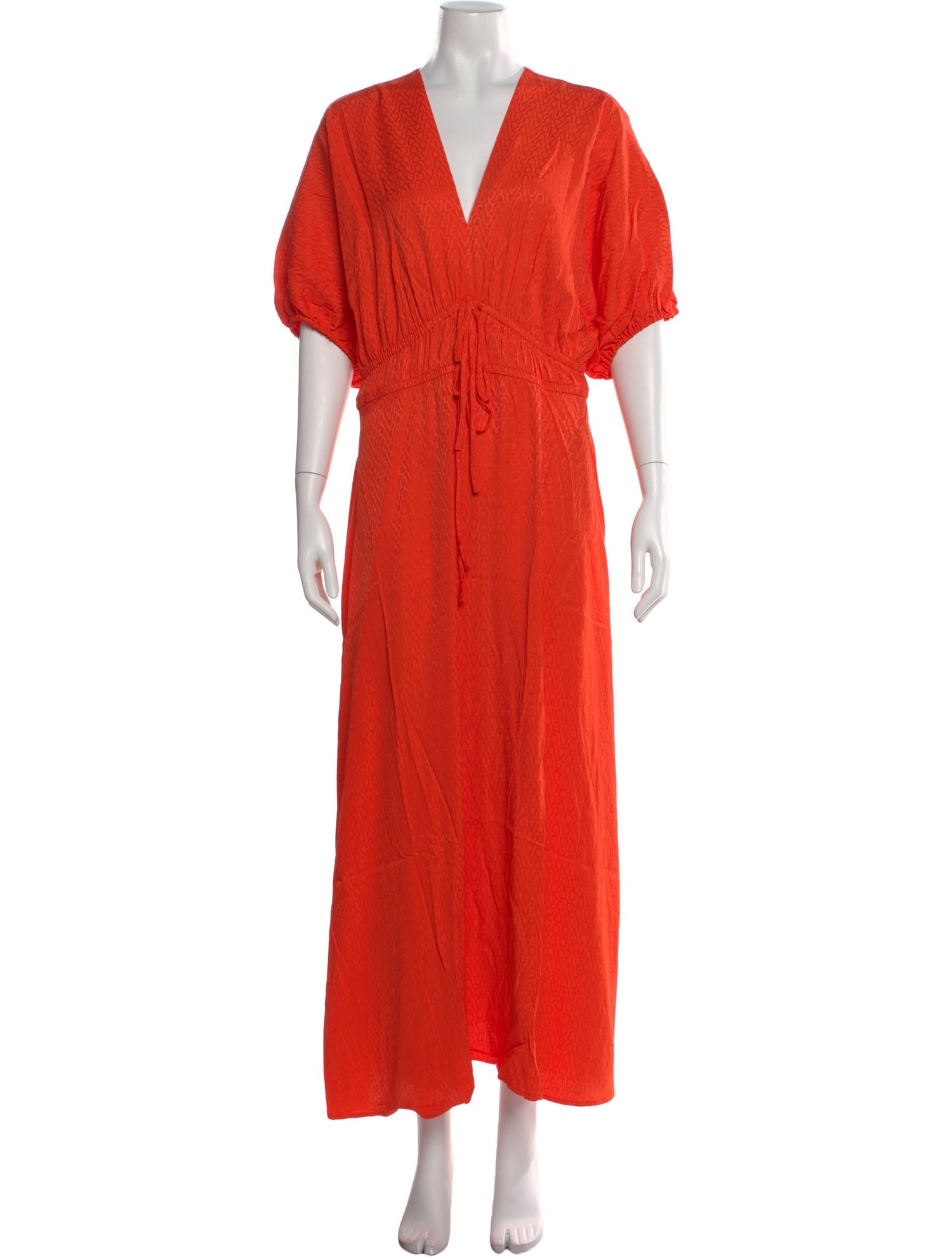 lela rose orange dress $2295 New LELA ROSE Metallic Organza Floral Fil Coupe MIDI Dress Coral Orange 2