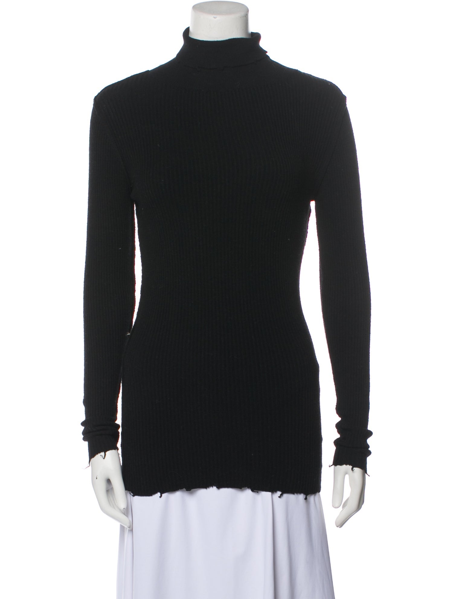 PERVERZE Mock Neck Long Sleeve Top