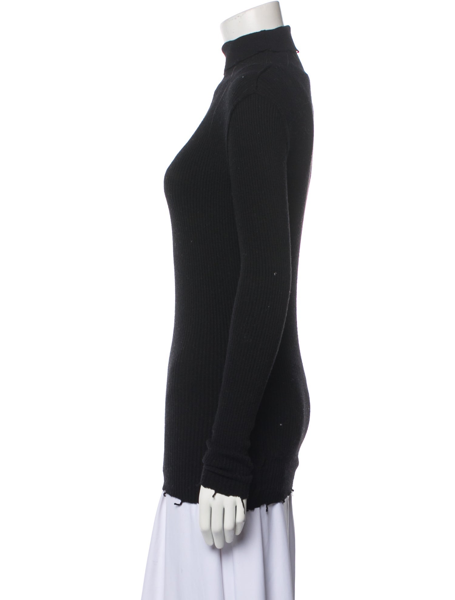 PERVERZE Mock Neck Long Sleeve Top