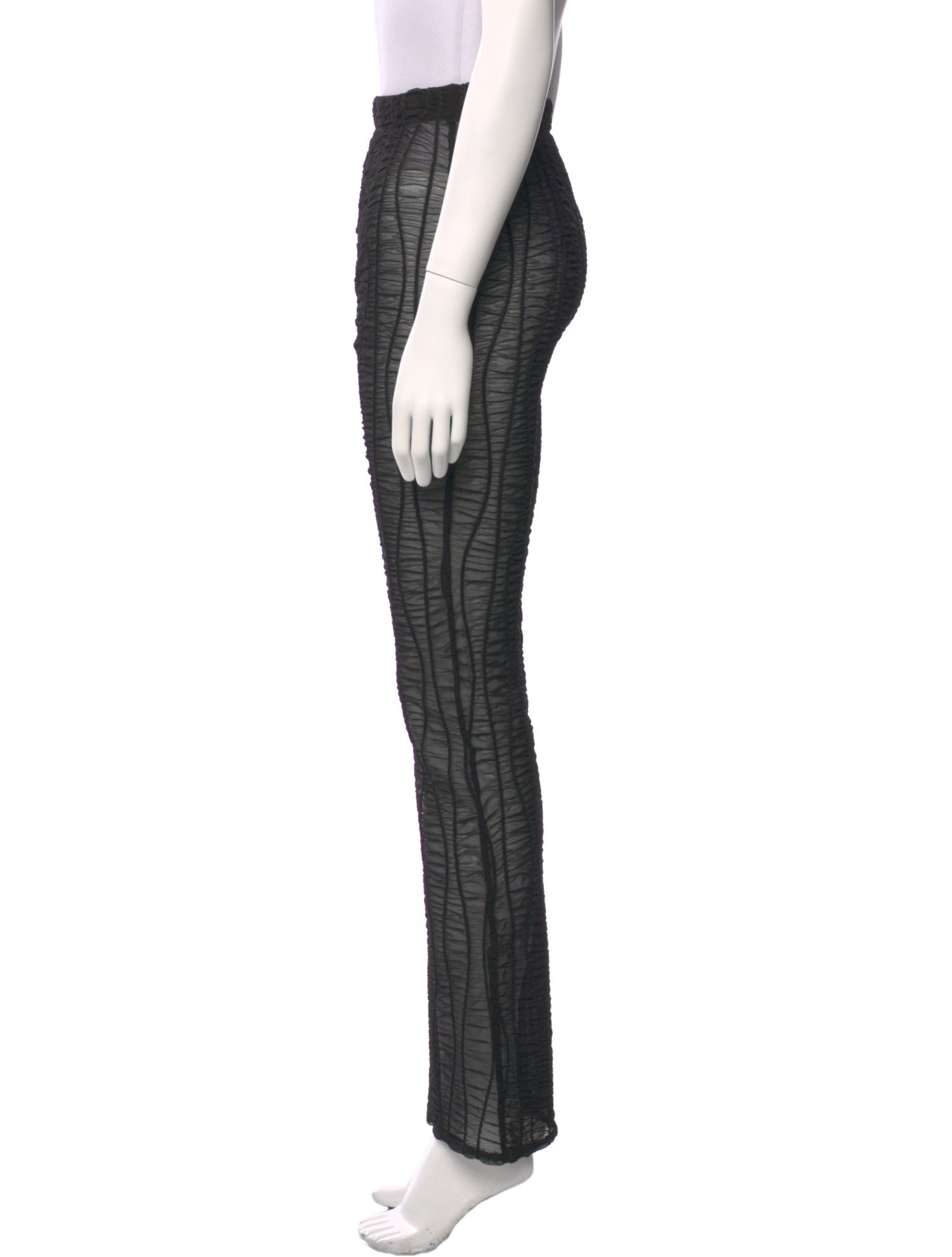 PERVERZE Plaid Print Straight Leg Pants