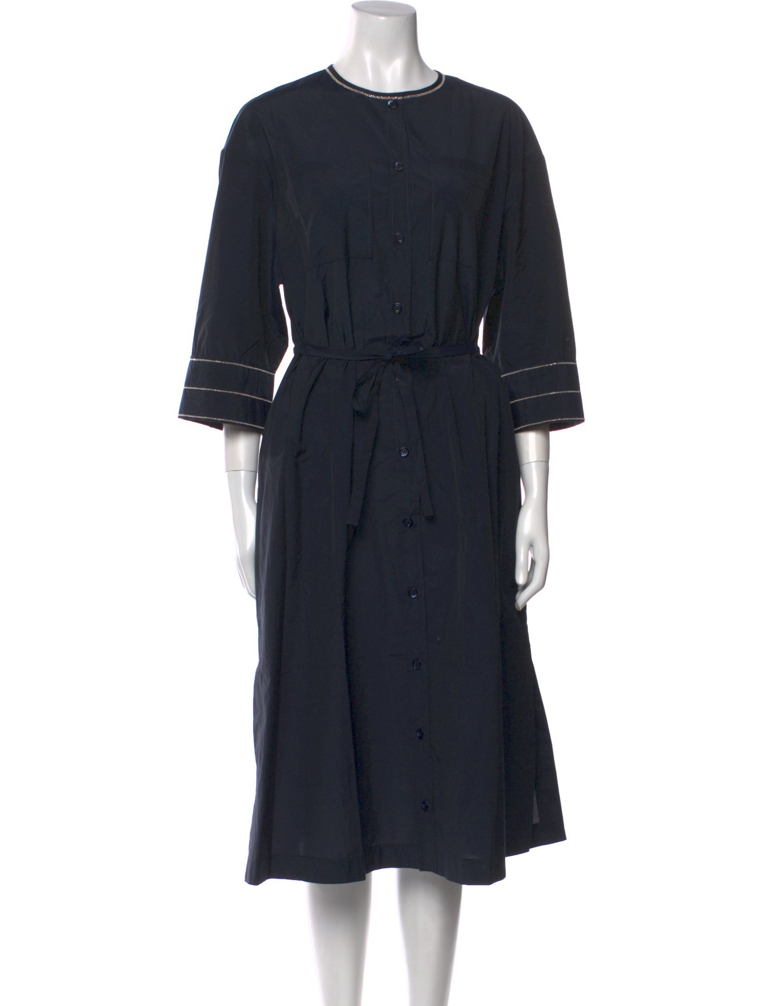 Peserico Crew Neck Midi Length Dress