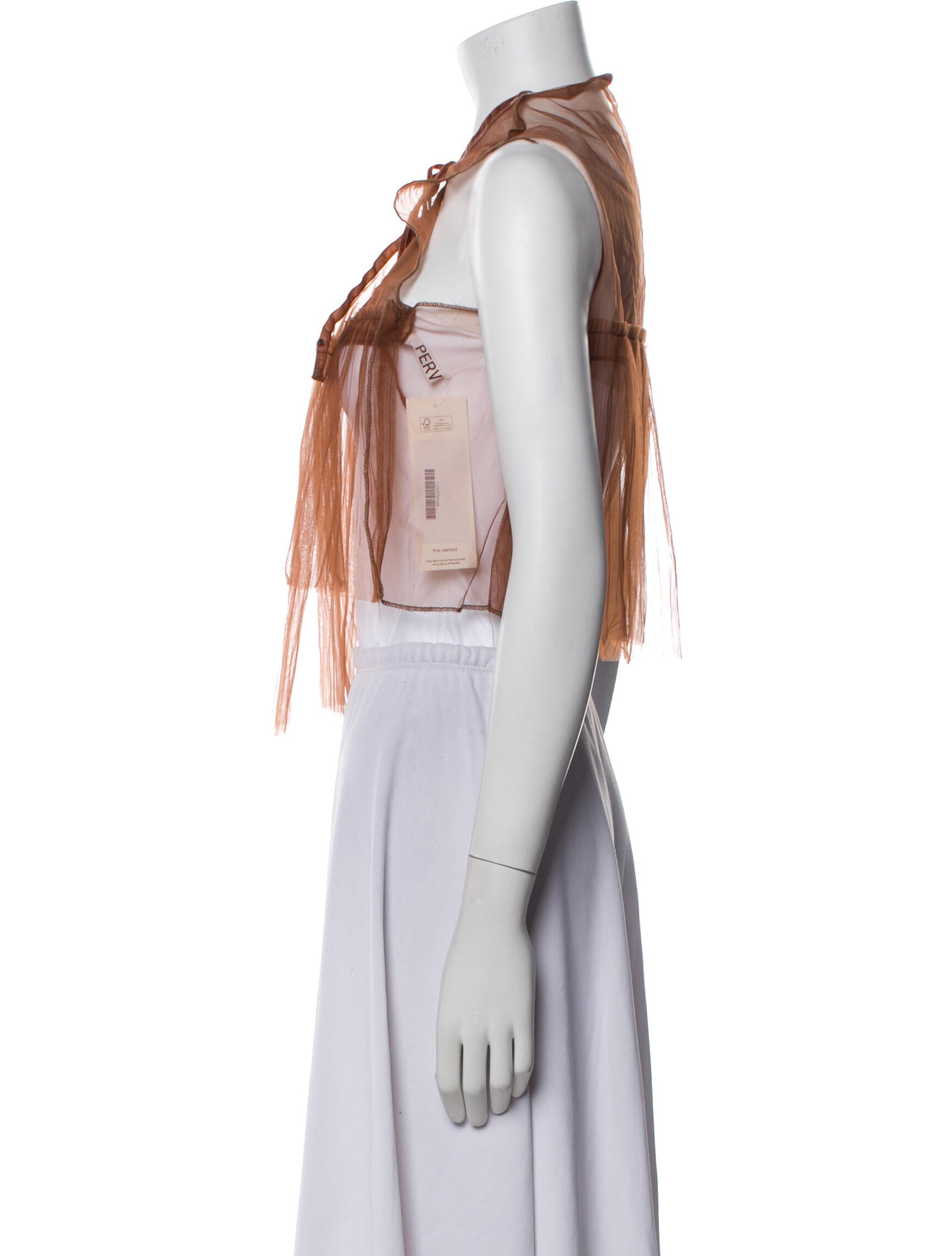 PERVERZE Halterneck Sleeveless Crop Top