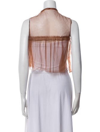 PERVERZE Halterneck Sleeveless Crop Top