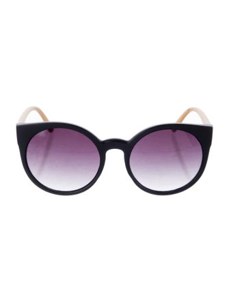 PERVERZE Round Gradient Sunglasses