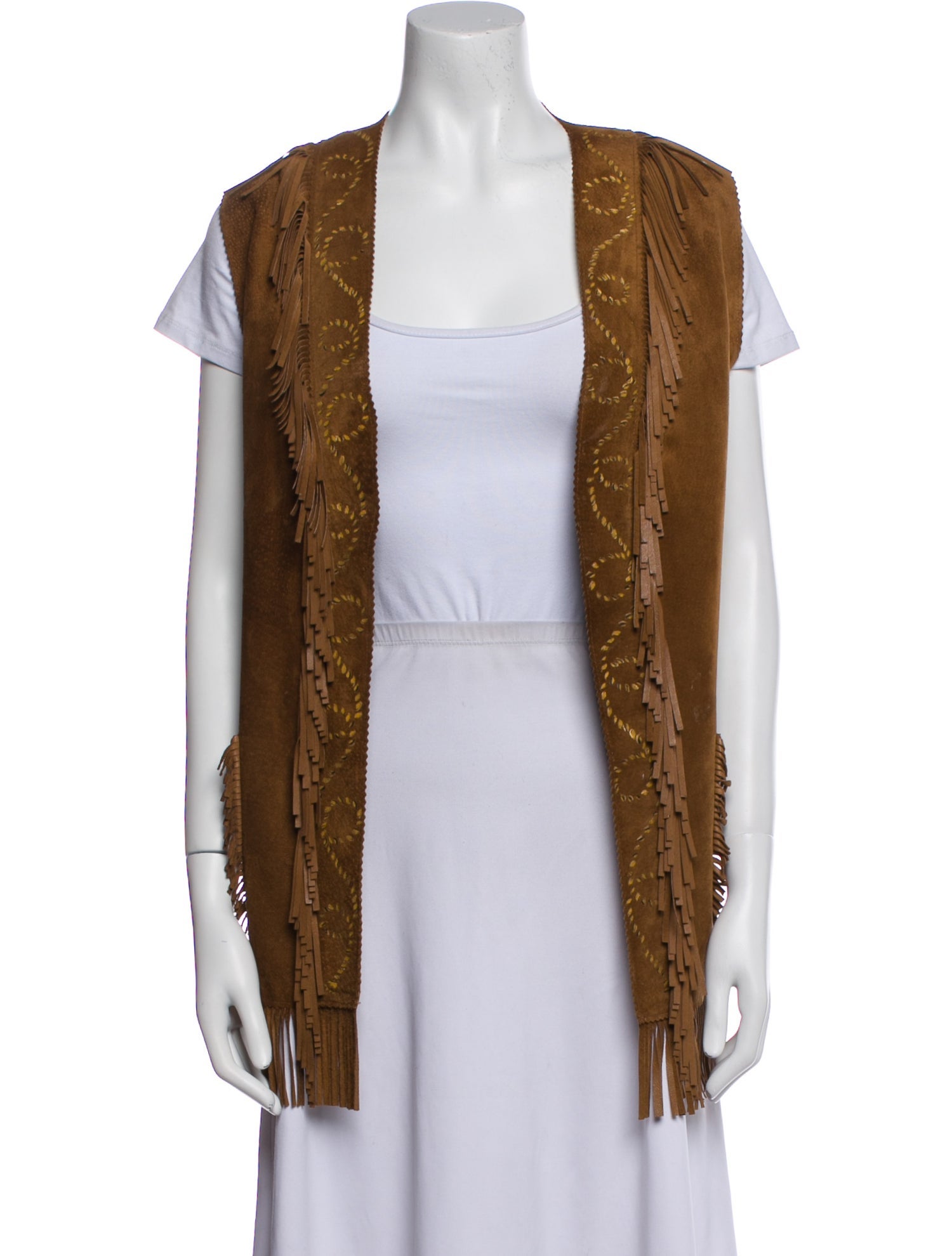 Patricia Wolf Graphic Print Vest