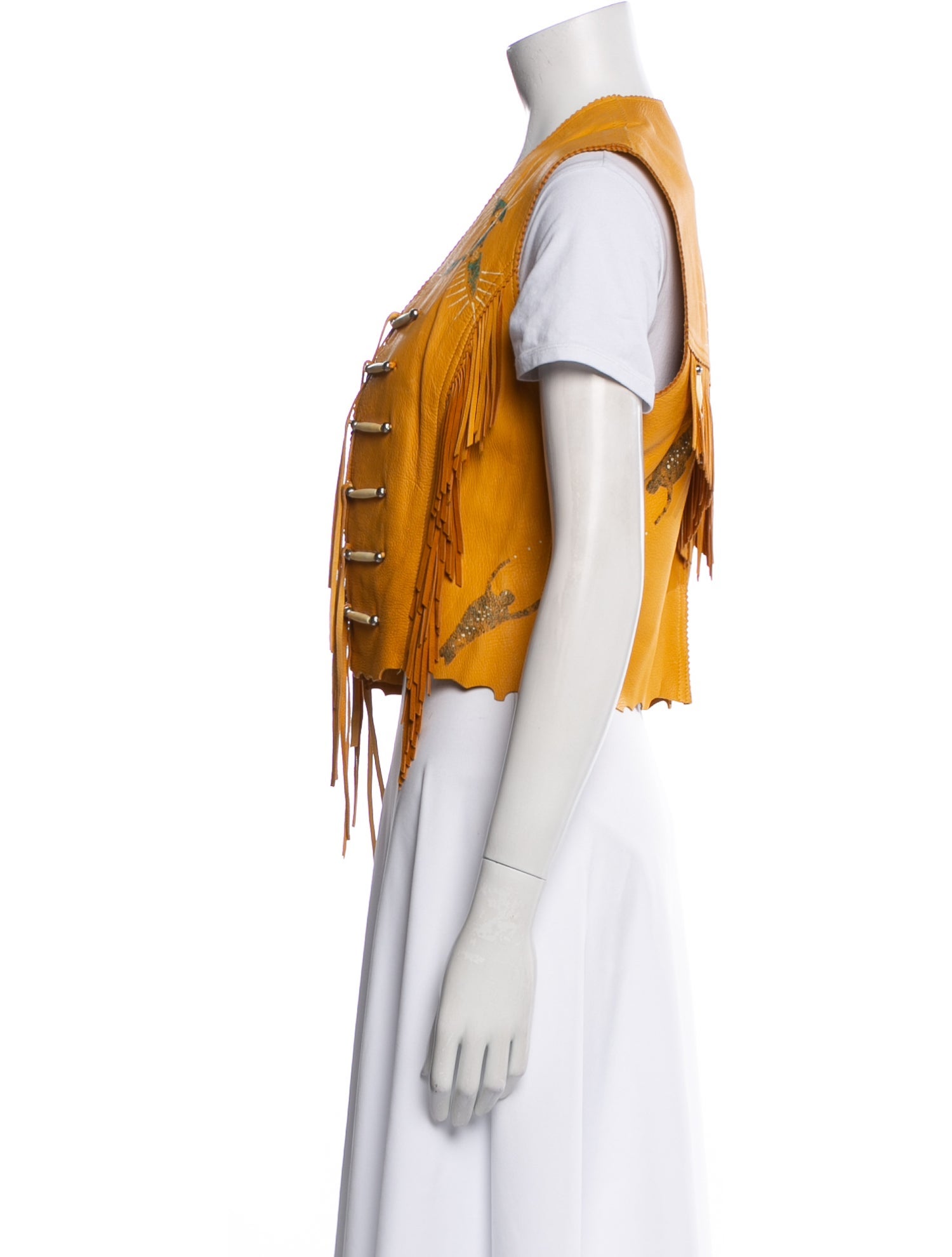 Patricia Wolf Striped Vest