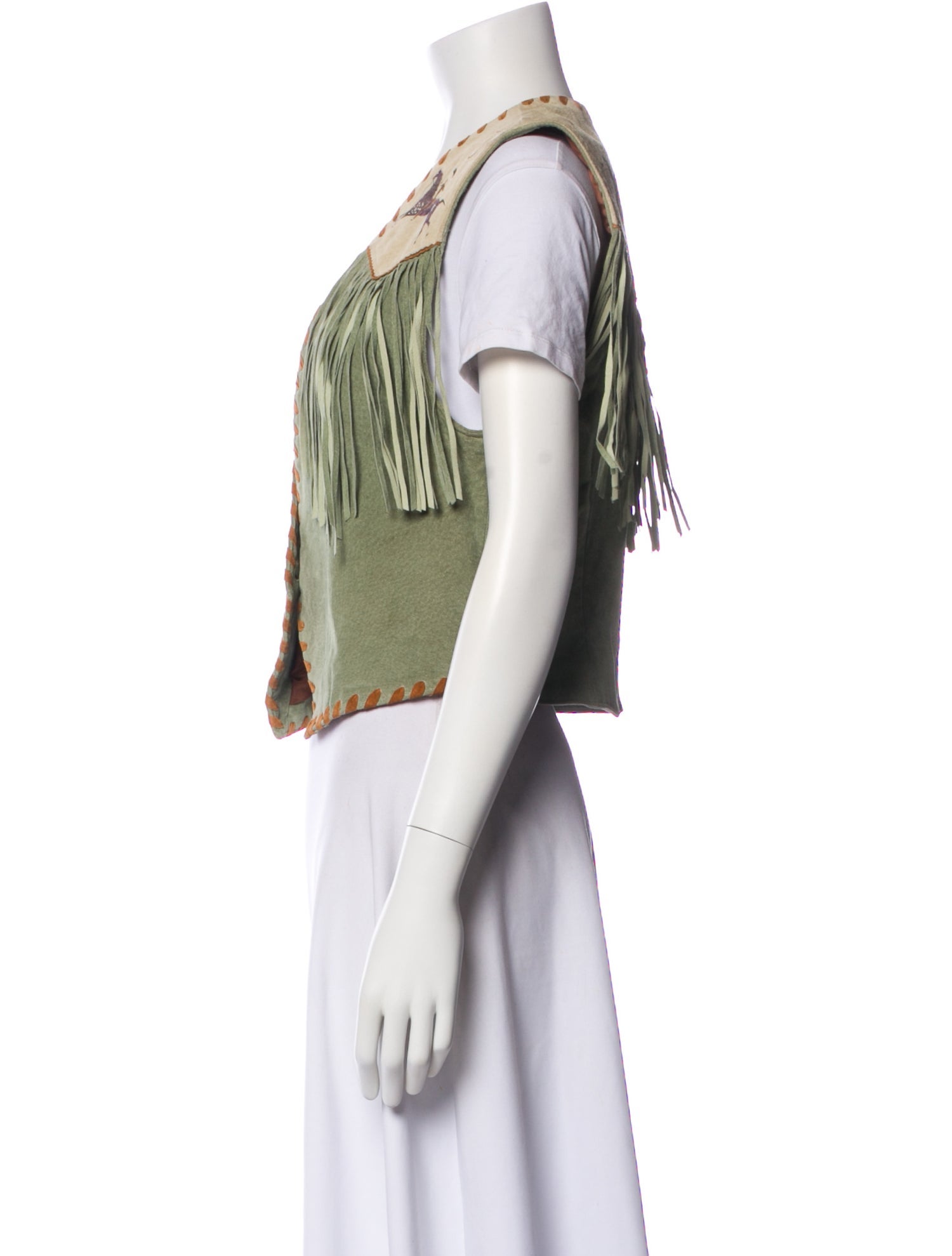 Patricia Wolf Striped Vest