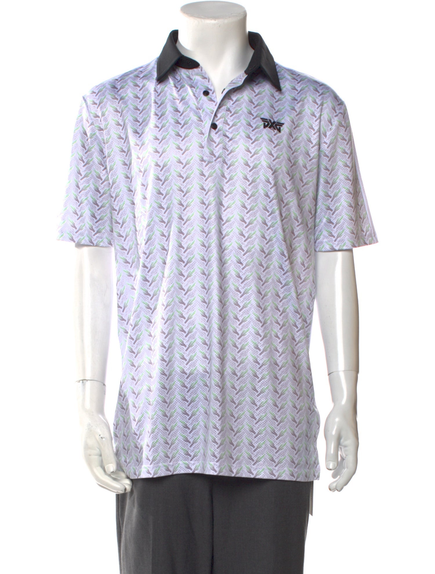 PXG Printed Collar Polo Shirt w/ Tags