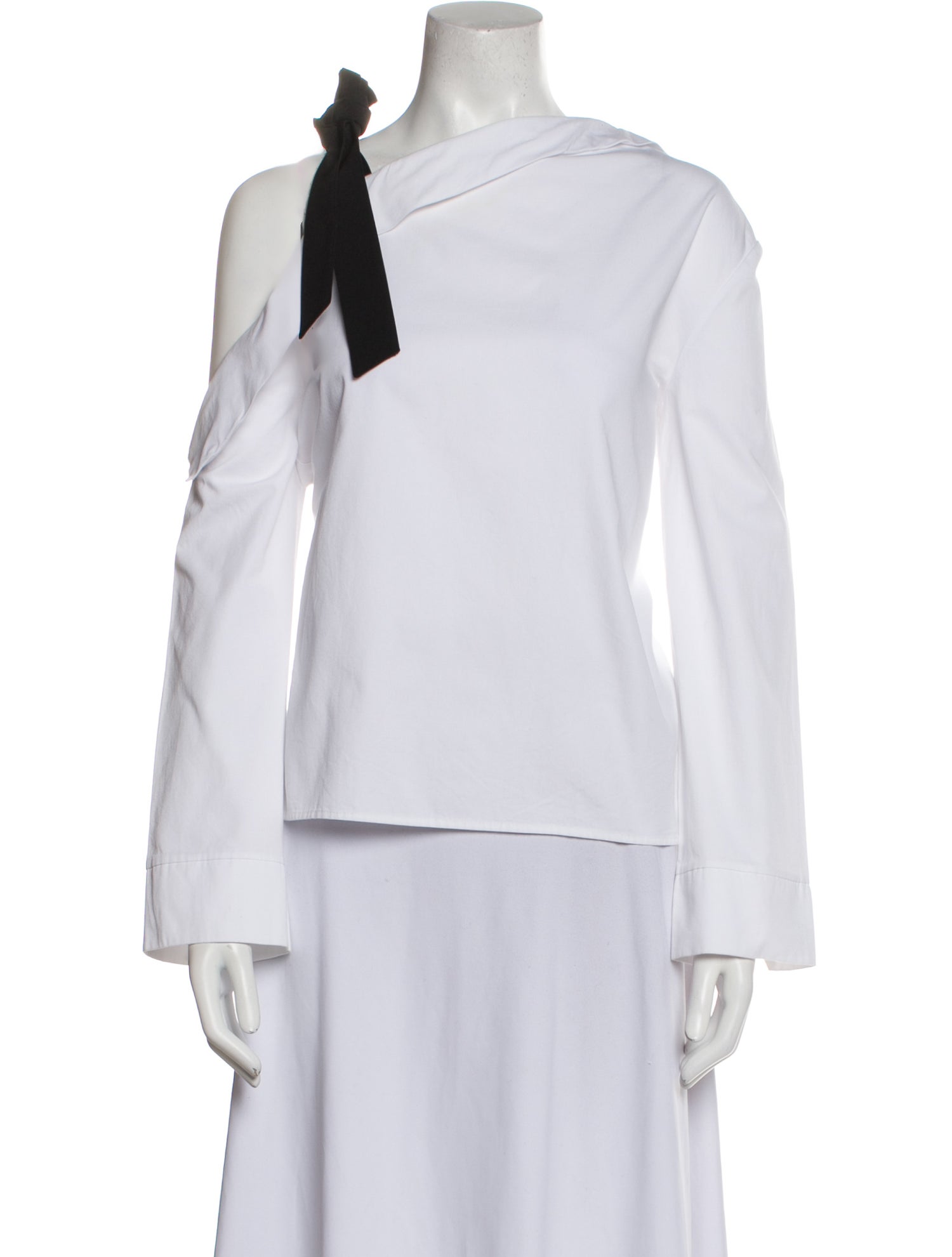 Pixie Market Off-The-Shoulder Long Sleeve Crop Top