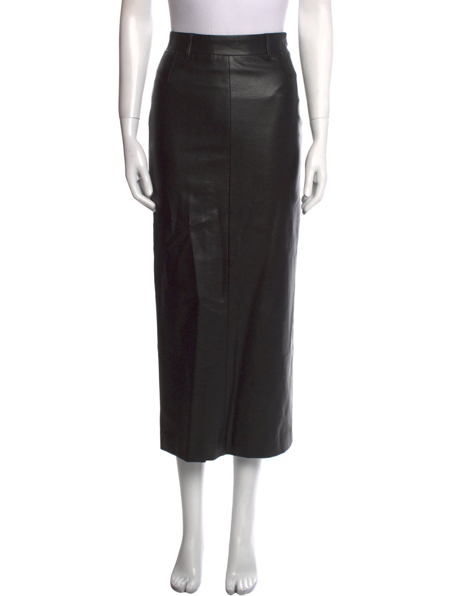 Pixie Market Faux Leather Midi Length Skirt