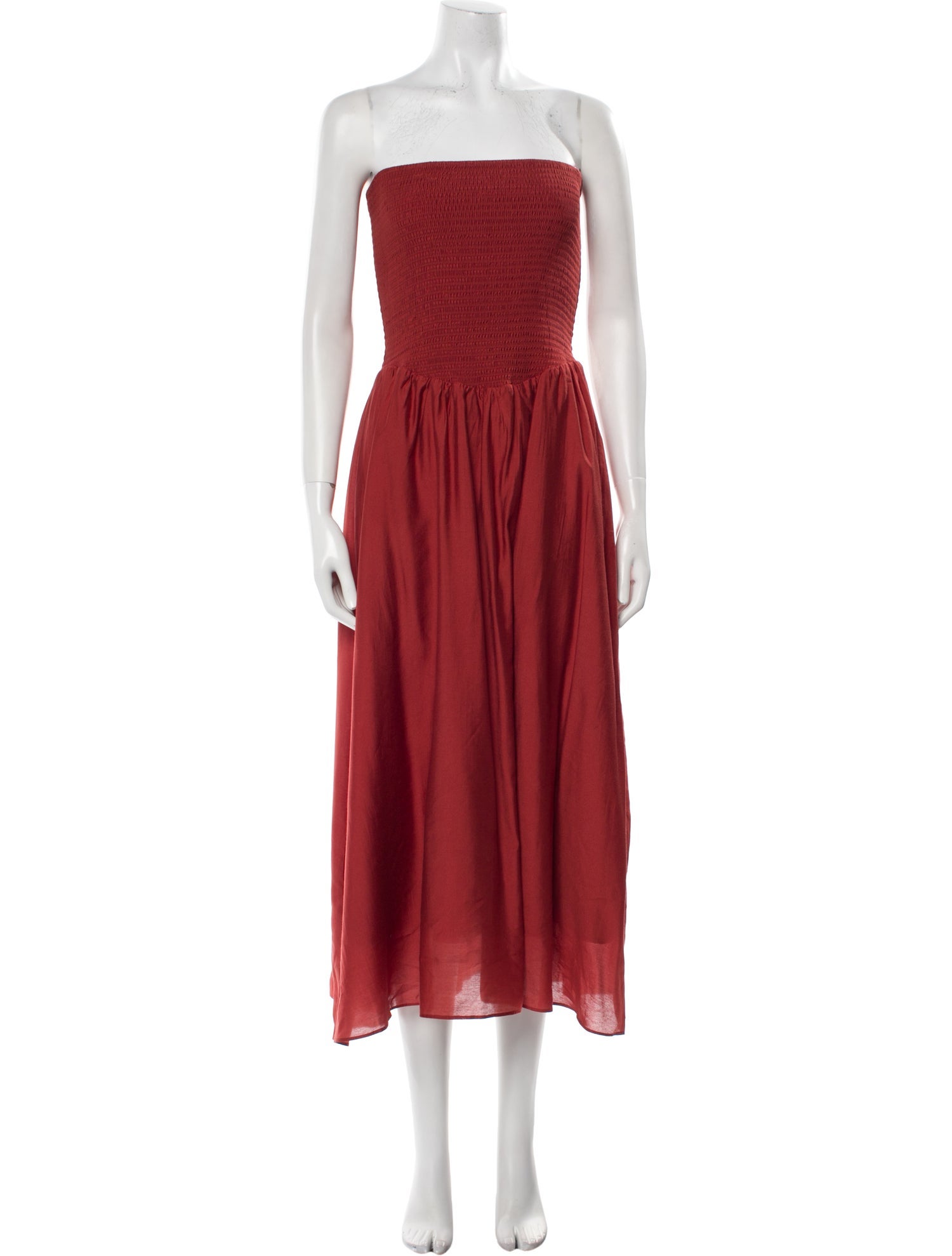 Pixie Market Strapless Midi Length Dress