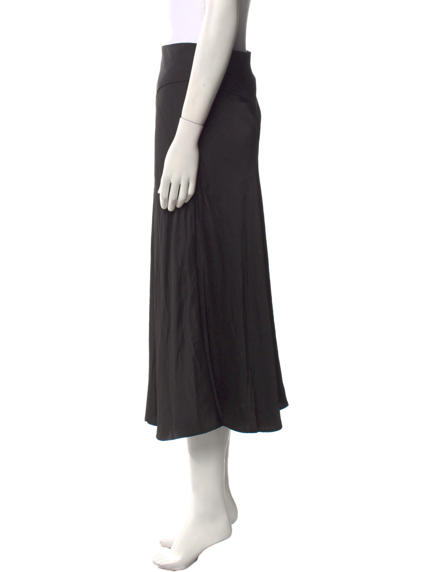 Pixie Market Faux Leather Midi Length Skirt