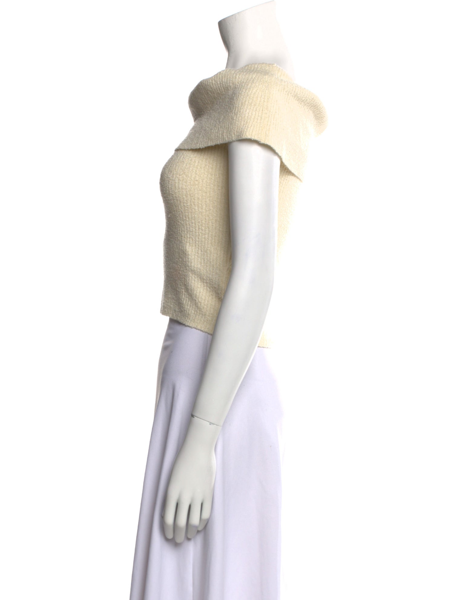 Pixie Market Bateau Neckline Short Sleeve Crop Top