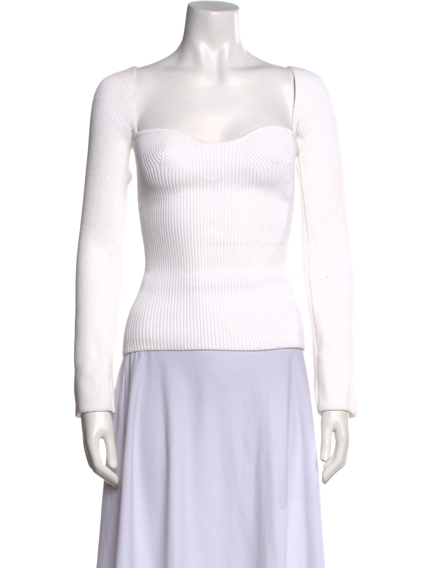 Pixie Market Square Neckline Long Sleeve Top