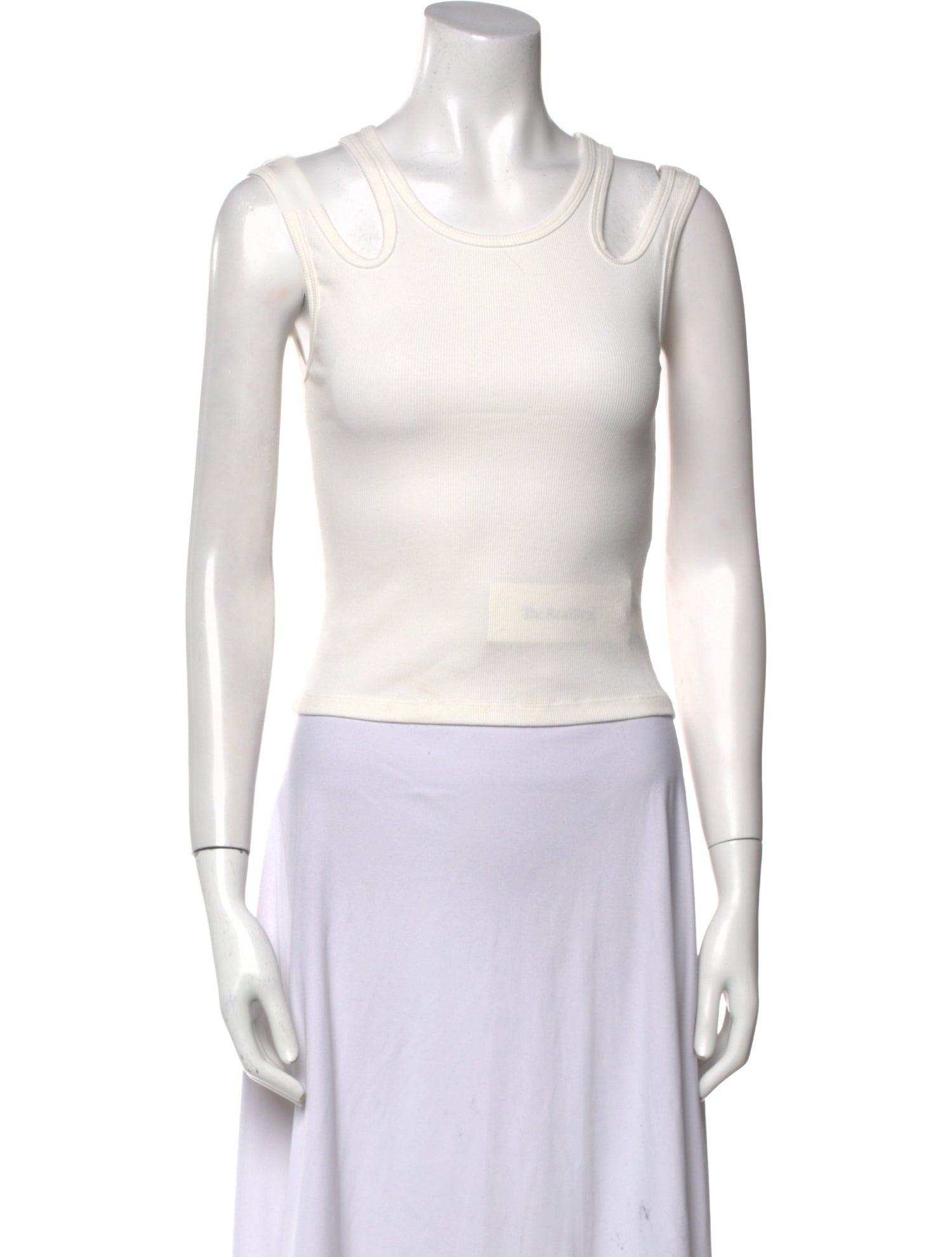 Pixie Market Scoop Neck Sleeveless Crop Top