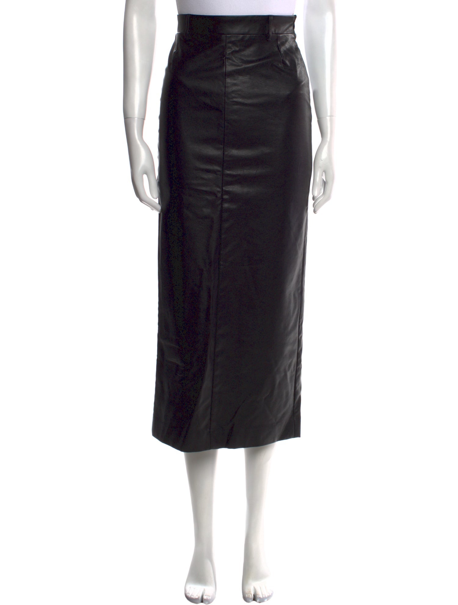 Pixie Market Faux Leather Midi Length Skirt w/ Tags