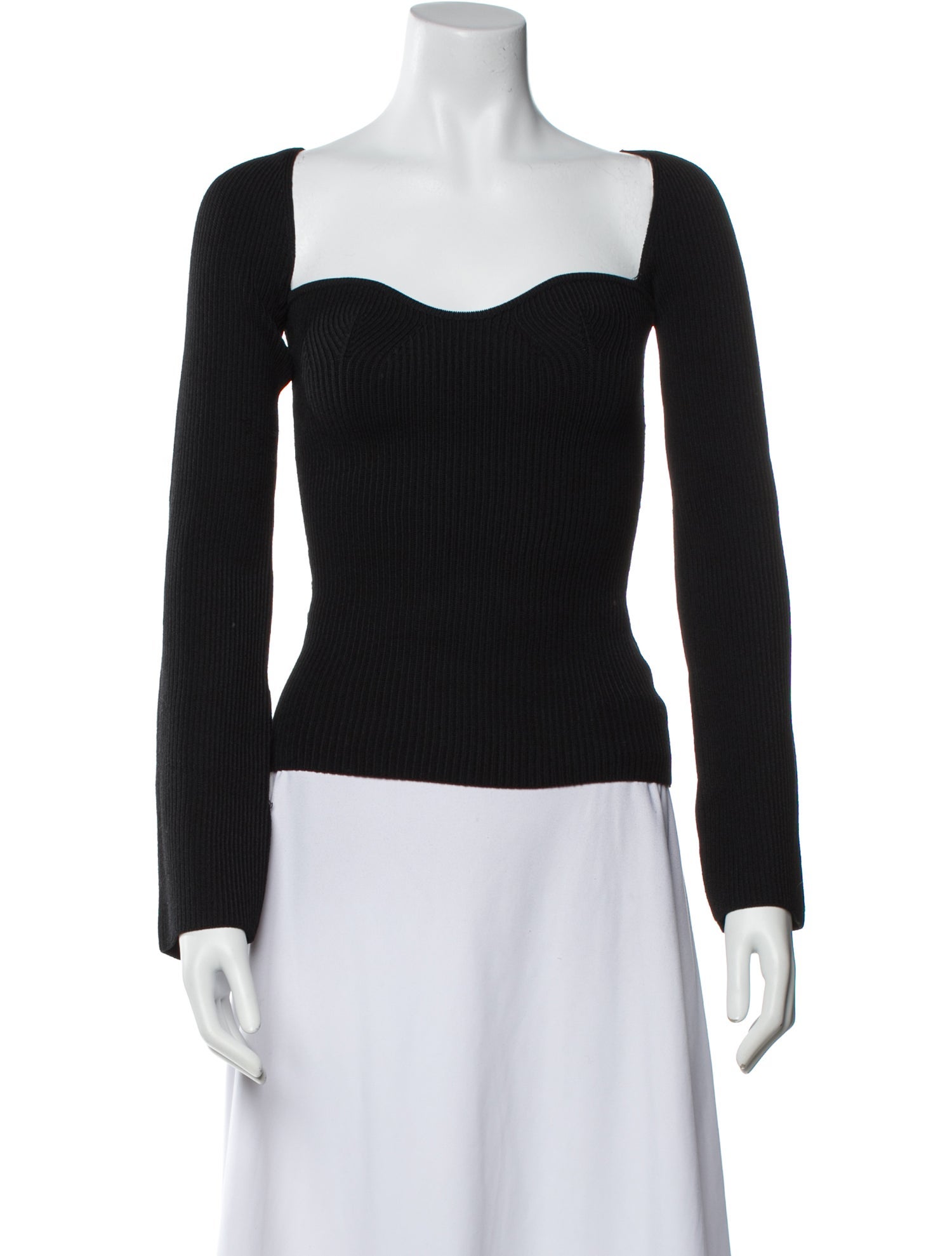 Pixie Market Square Neckline Long Sleeve Top