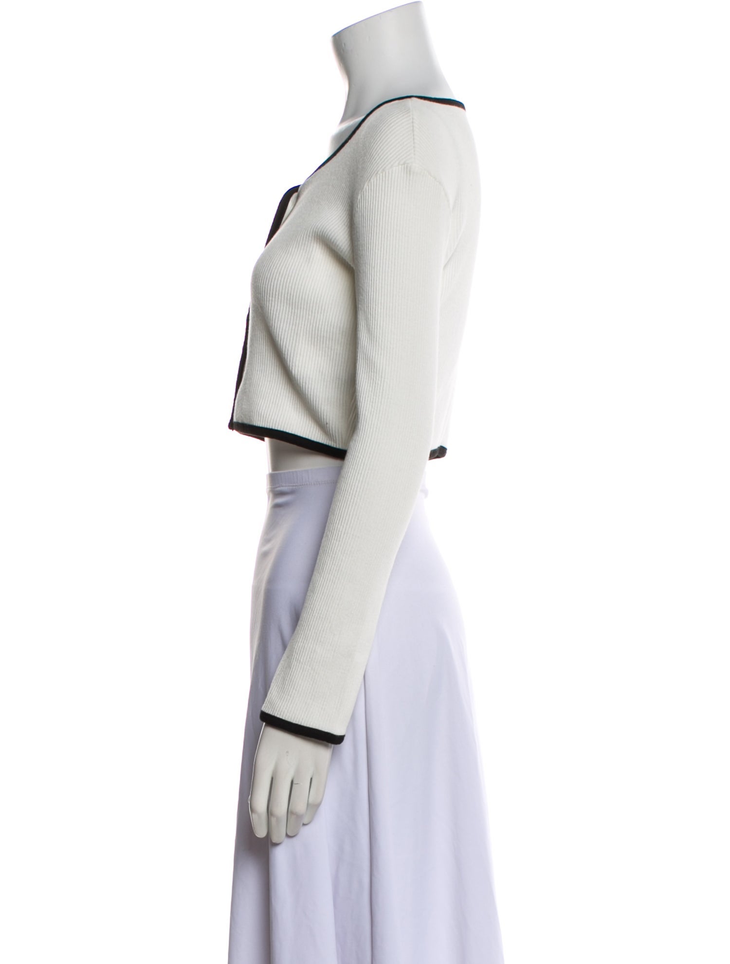 Pixie Market Scoop Neck Long Sleeve Crop Top