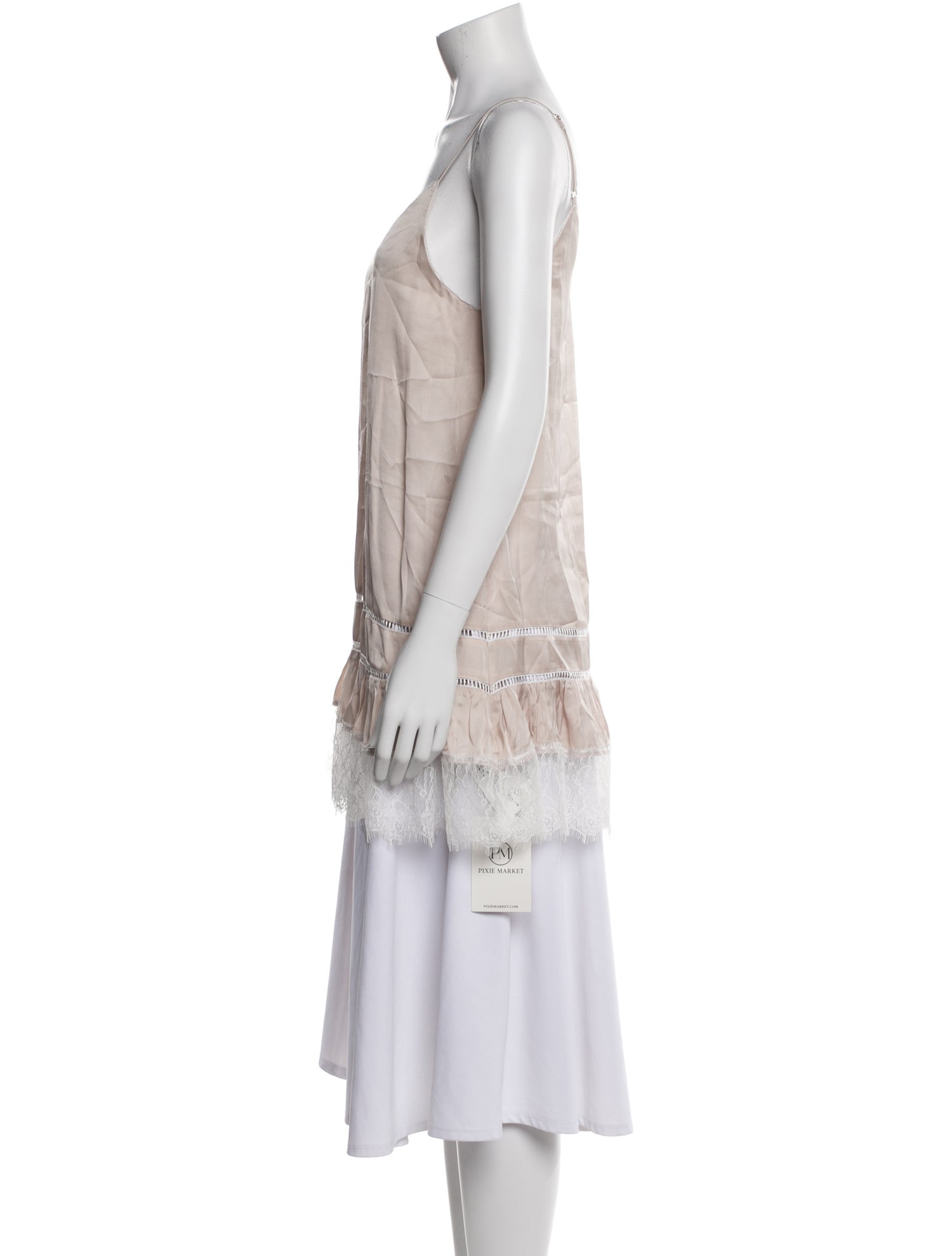 Pixie Market Square Neckline Sleeveless Tunic