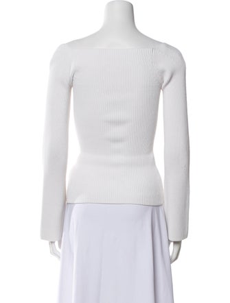 Pixie Market Square Neckline Long Sleeve Crop Top