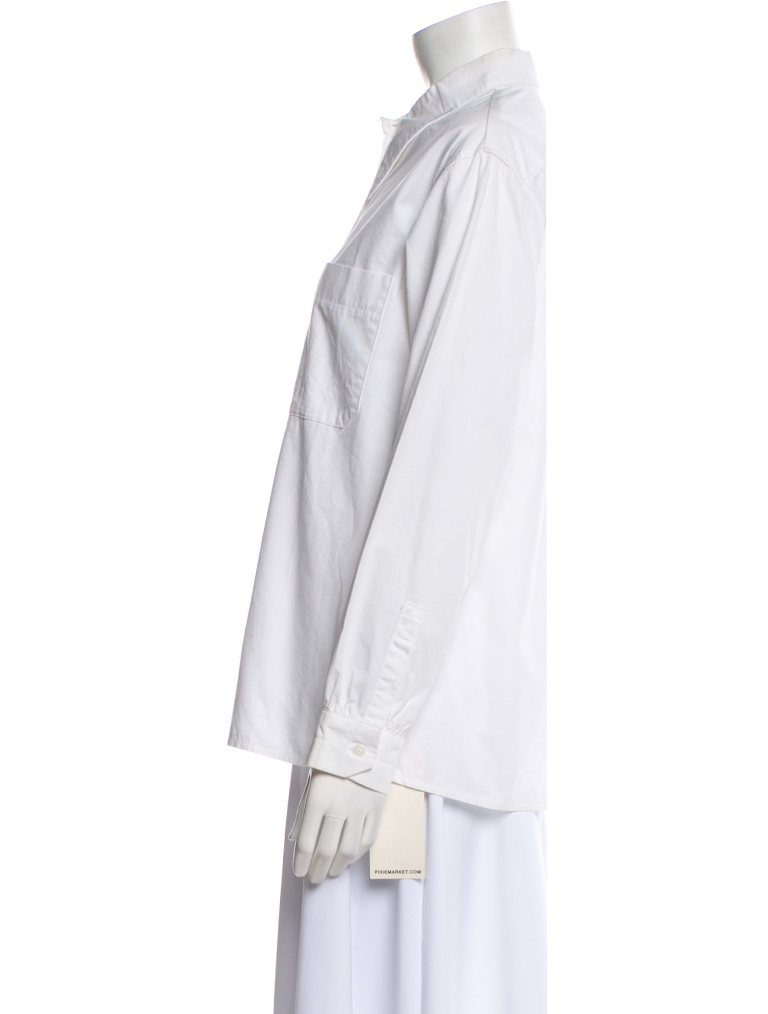 Pixie Market Long Sleeve Button-Up Top