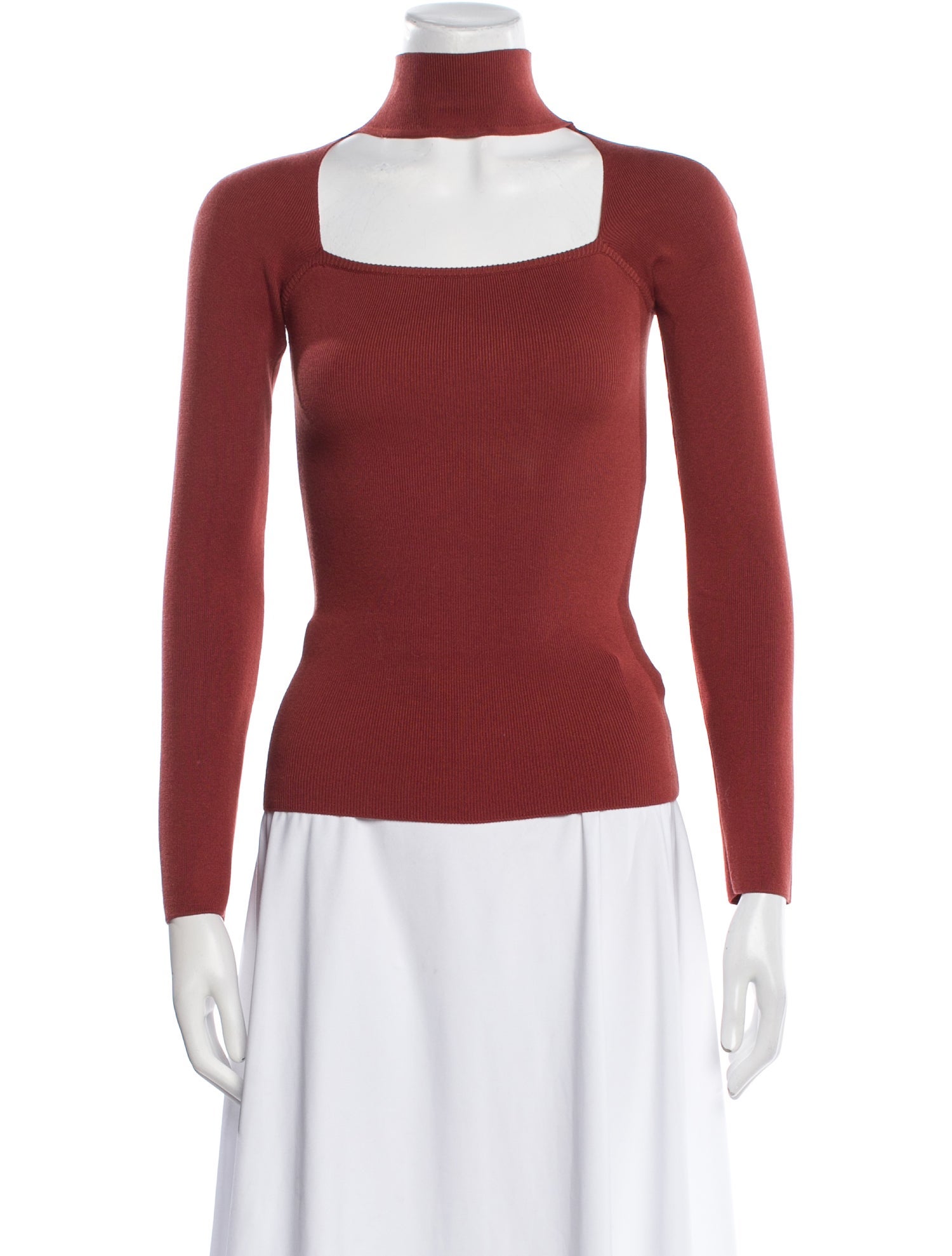 Pixie Market Square Neckline Long Sleeve Top