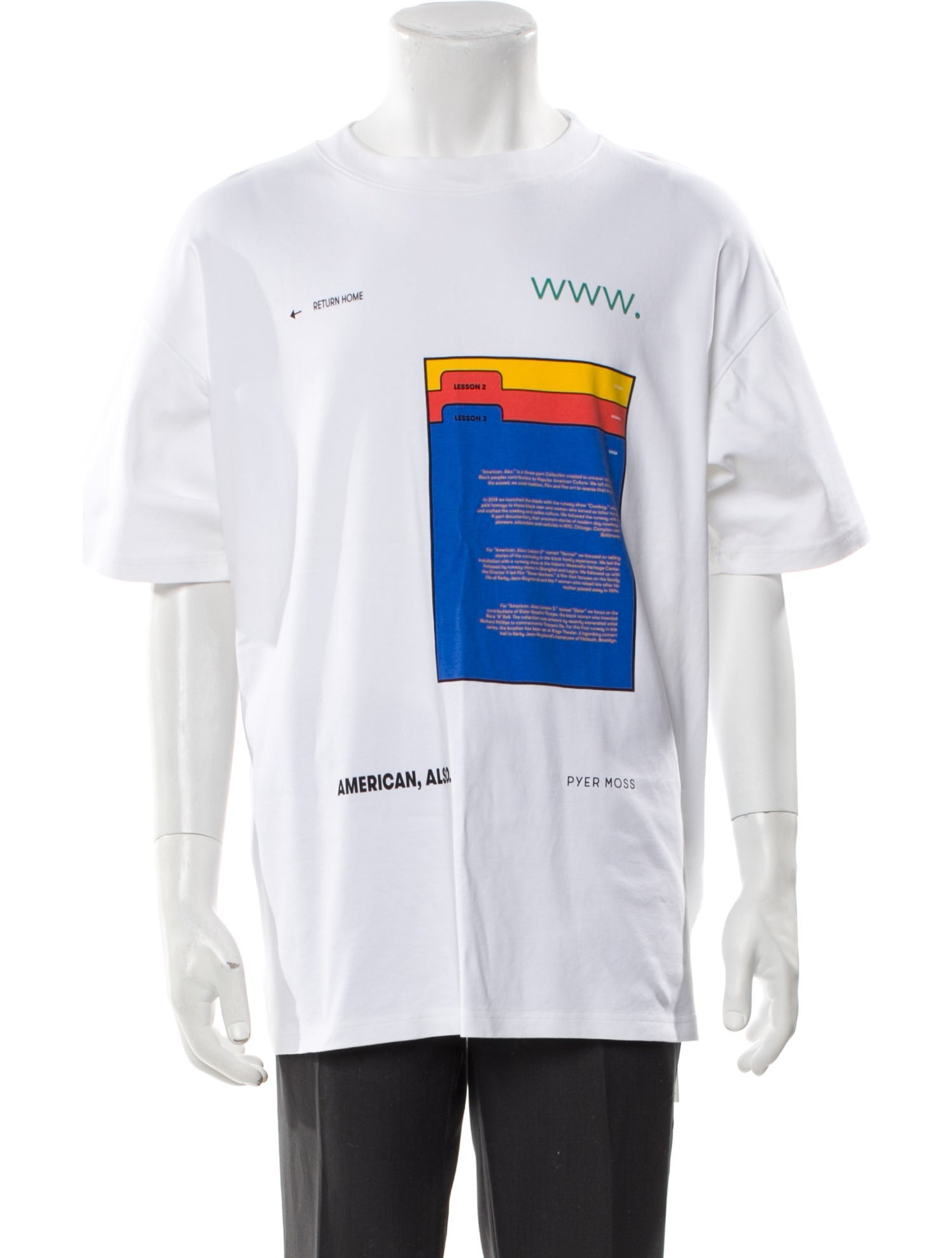 Pyer Moss Graphic Print Crew Neck T-Shirt