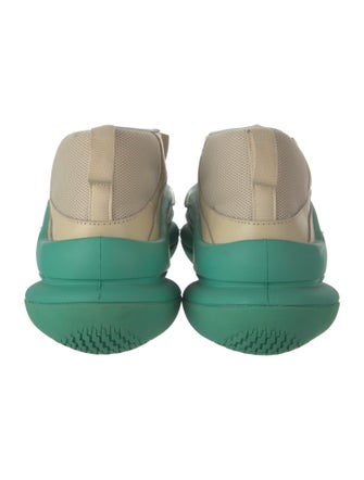 Pyer Moss Leather Colorblock Pattern Sneakers