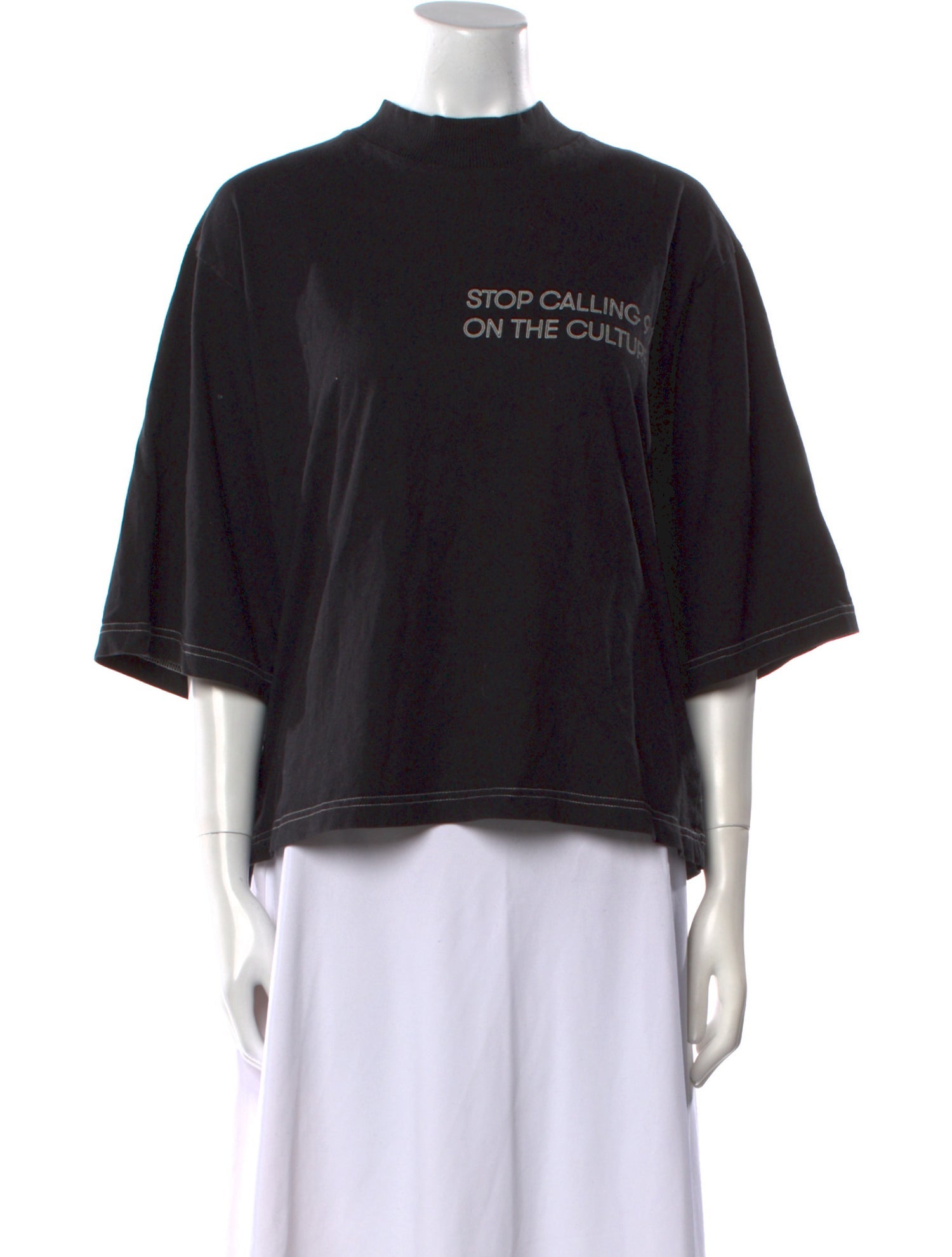 Pyer Moss Graphic Print Crew Neck Sweatshirt