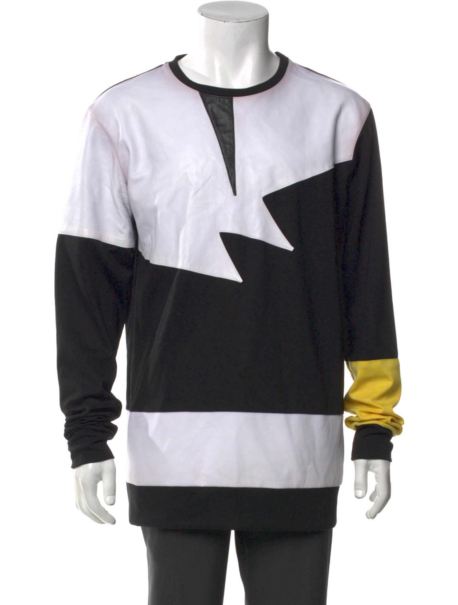 Pyer Moss Colorblock Pattern Long Sleeve Dress Shirt