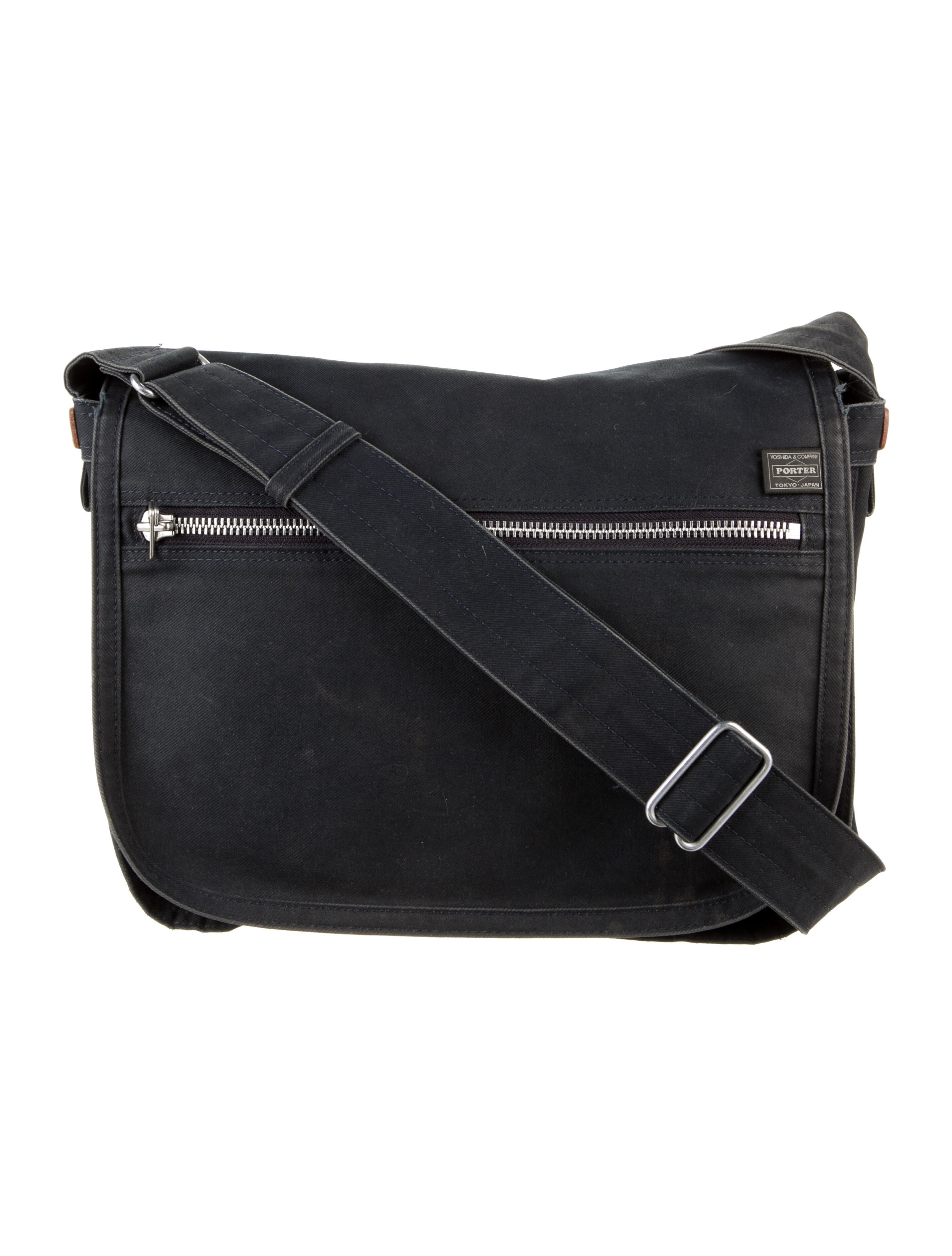 バッグ PORTER TOKYO Canvas shoulder bag Porter Yoshida Tokyo Men's Black Canvas & Leather Shoulder