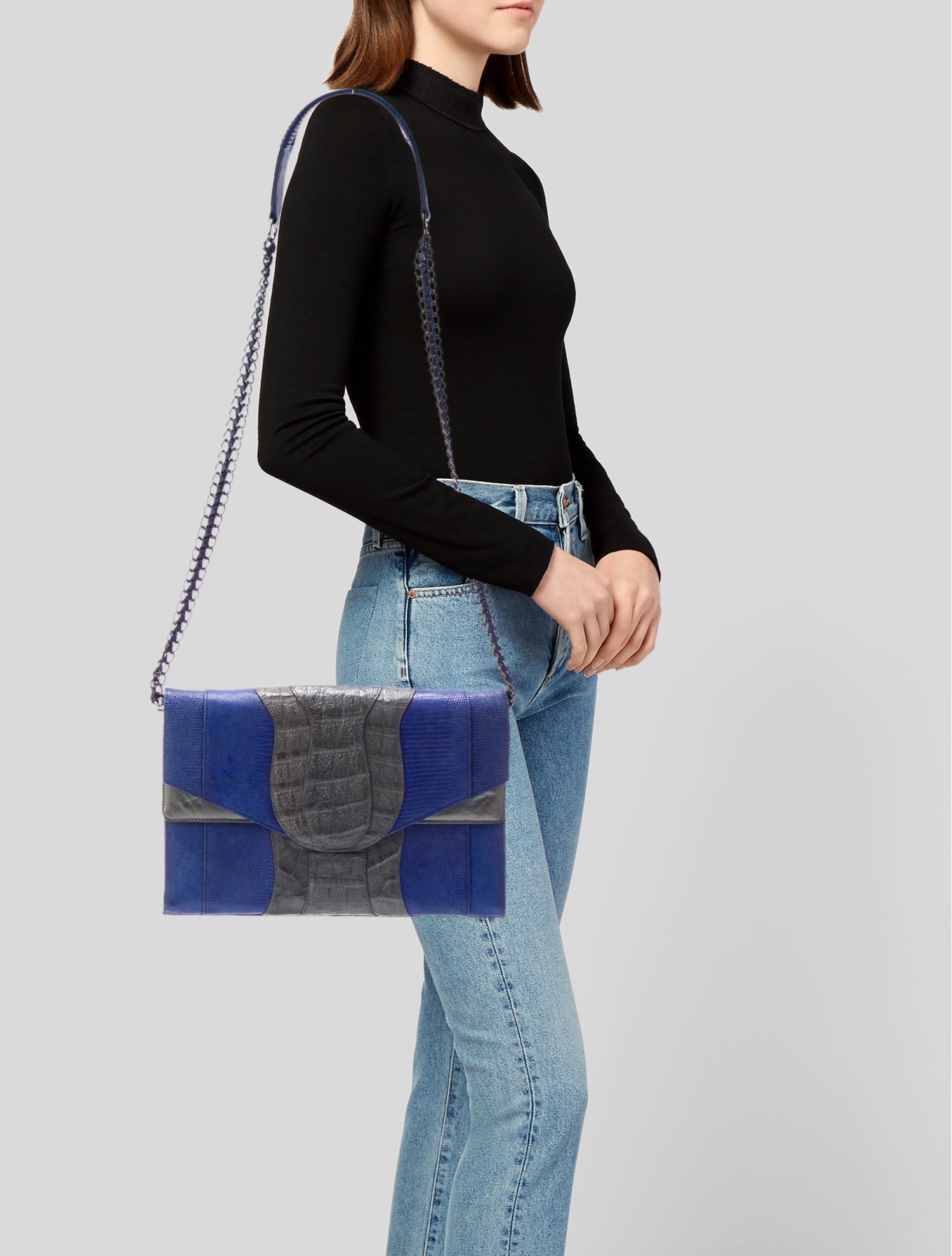 Khirma Eliazov Lizard Shoulder Bag