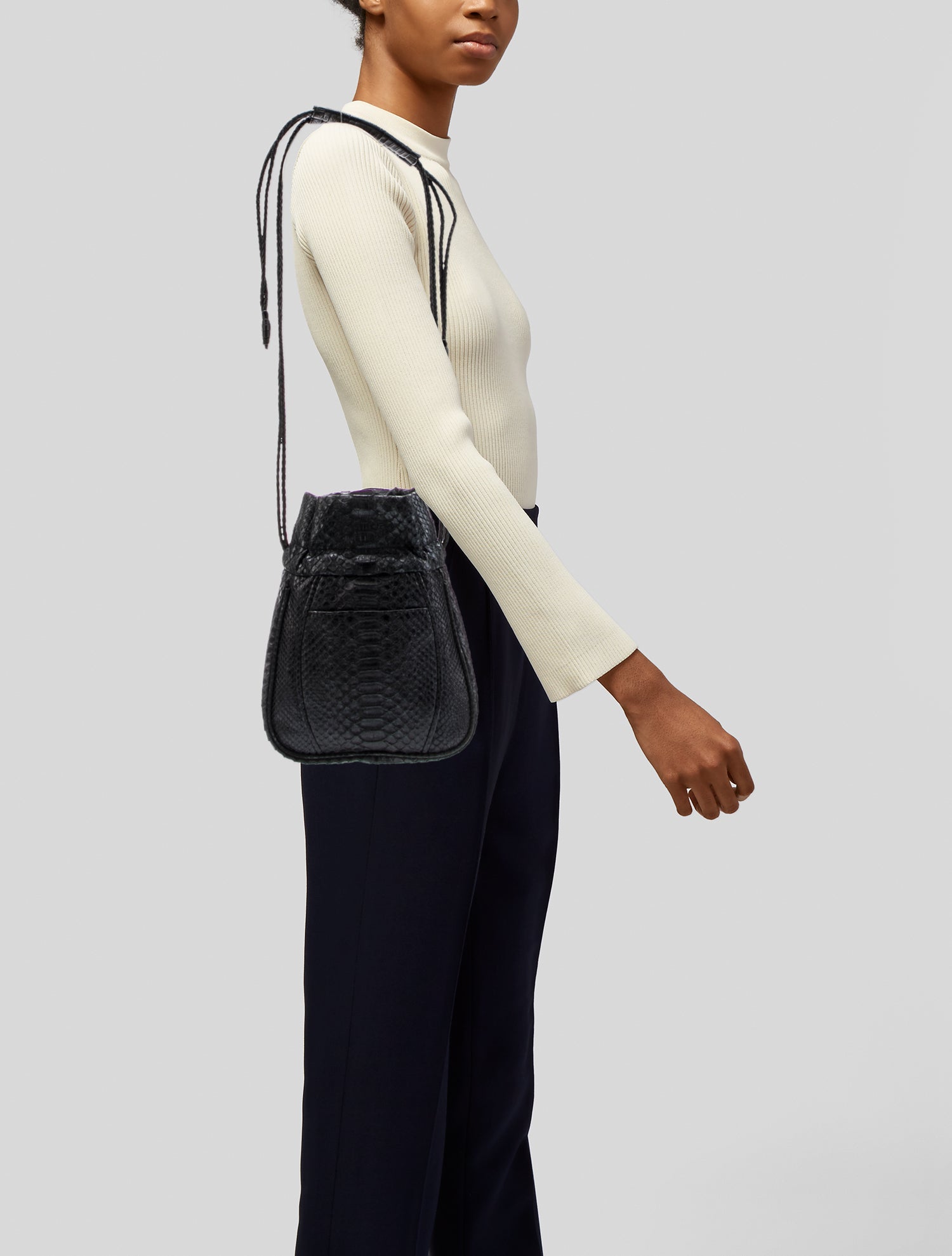 Khirma Eliazov Snakeskin Shoulder Bag