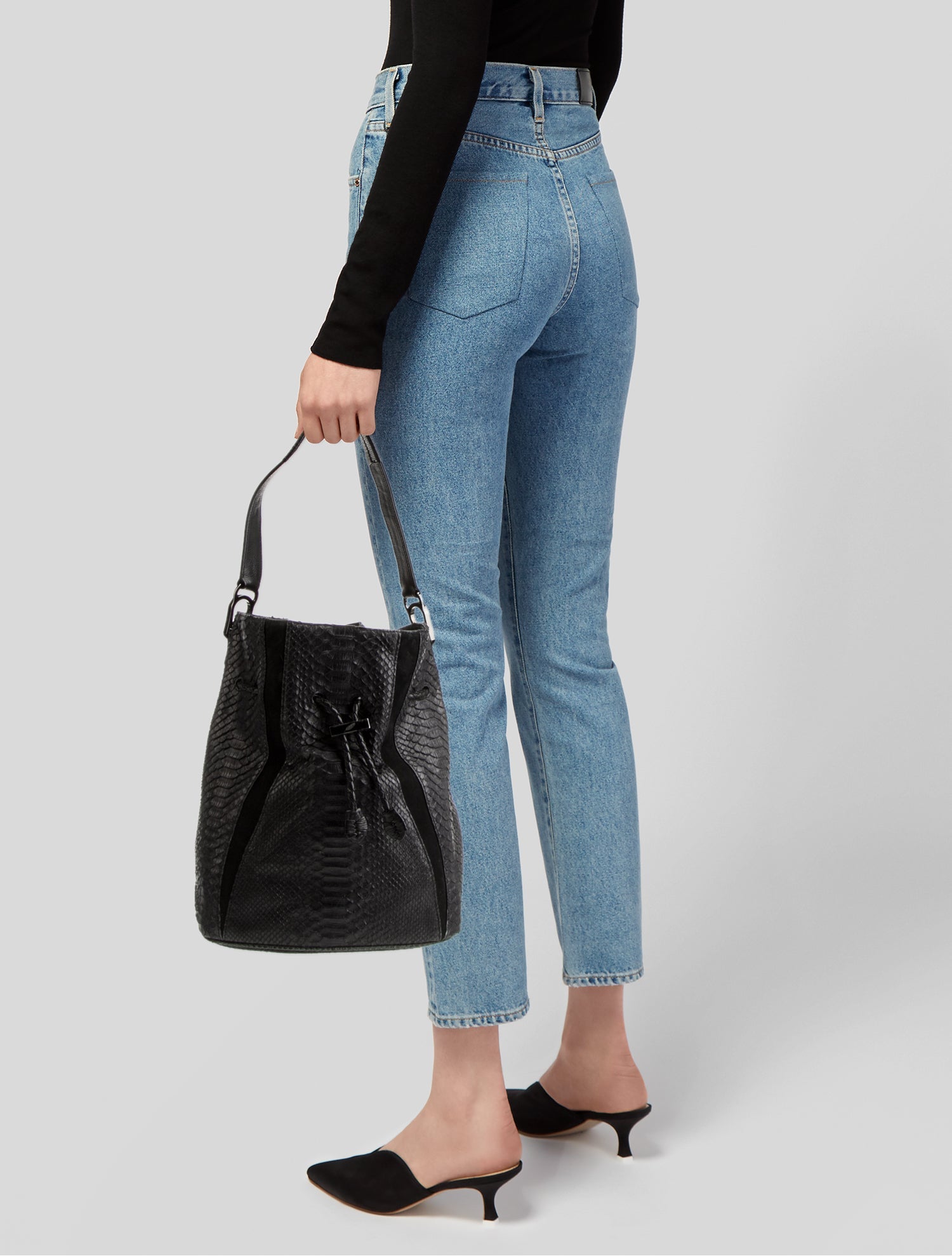 Khirma Eliazov Snakeskin Shoulder Bag