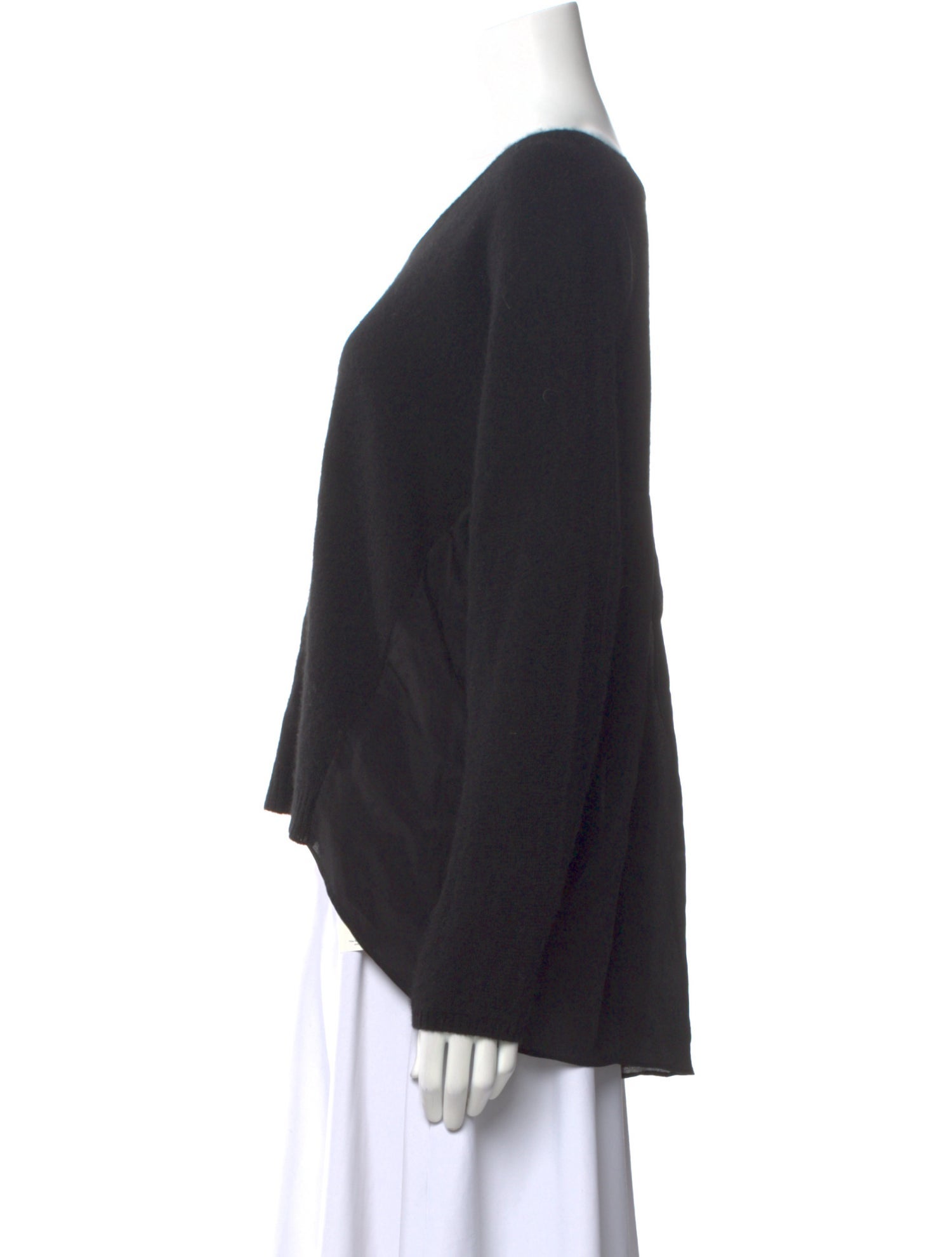 Qi Cashmere Cashmere Scoop Neck Sweatshirt