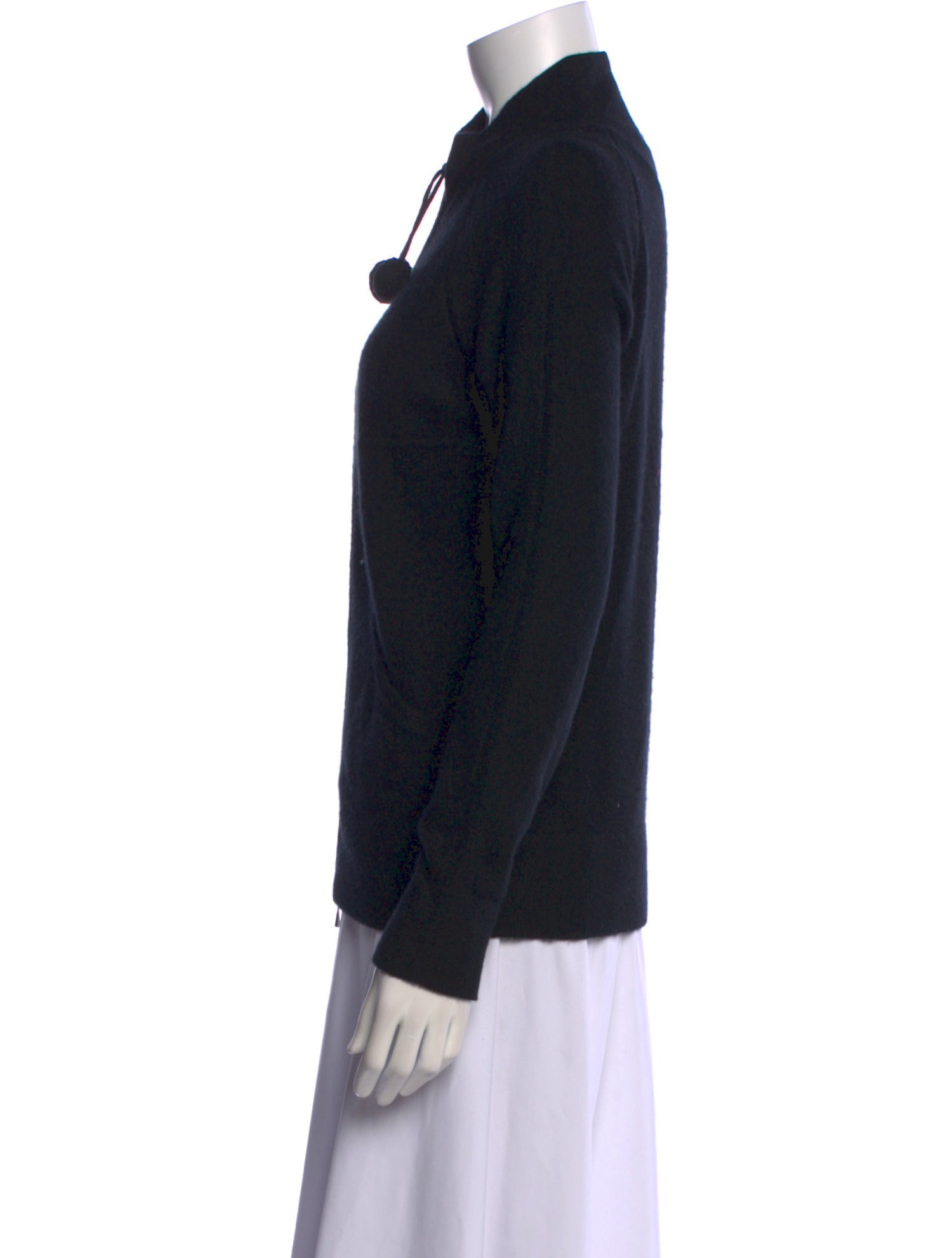 Qi Cashmere Cashmere Mock Neck Sweater