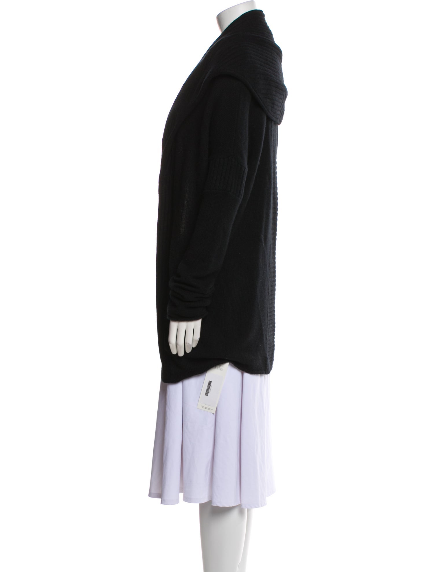 Qi Cashmere Cashmere Open Front Sweater